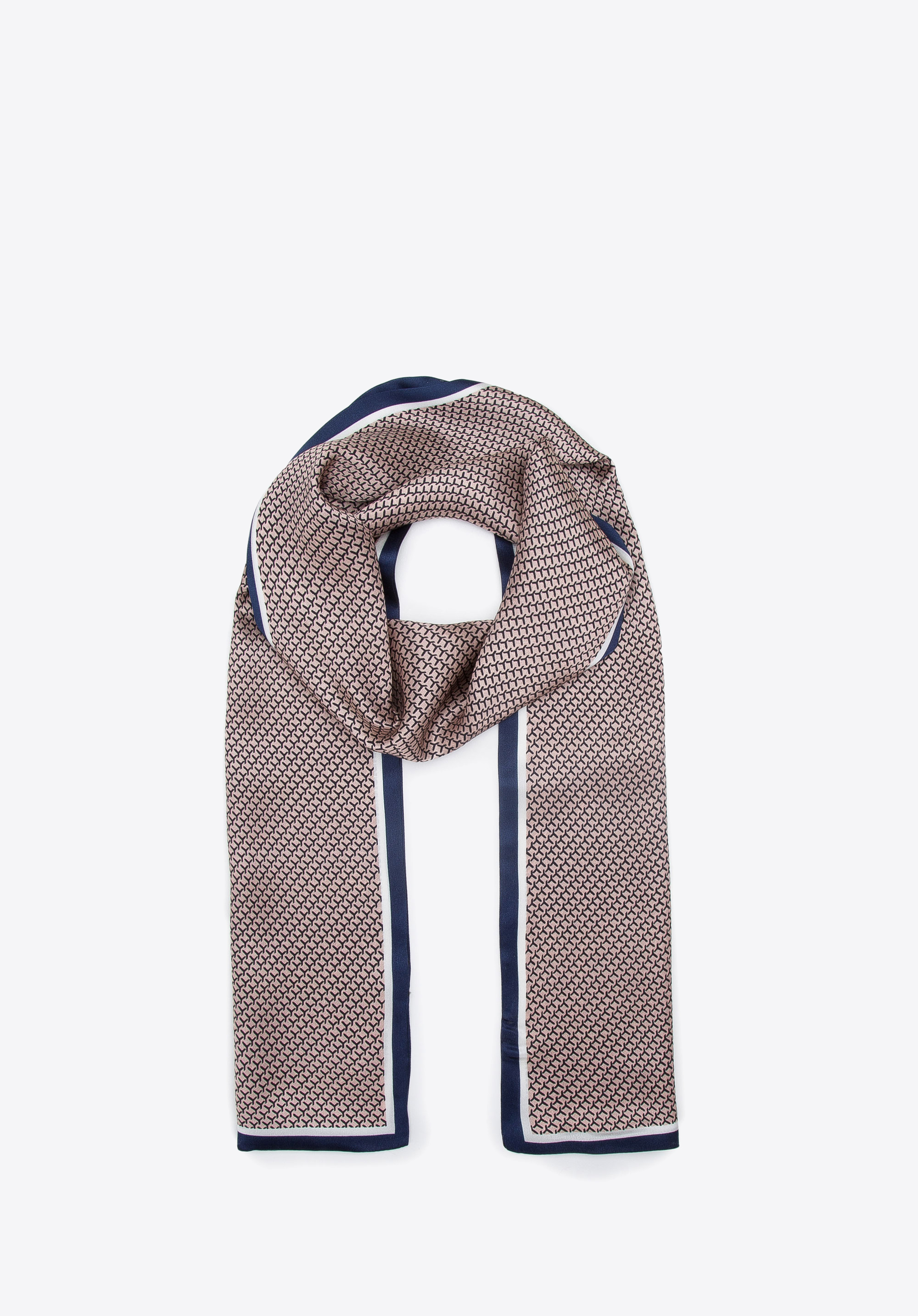Halstuch für Herren aus Seide, dunkelblau-schwarz, 94-7M-S01-X2, Bild 1