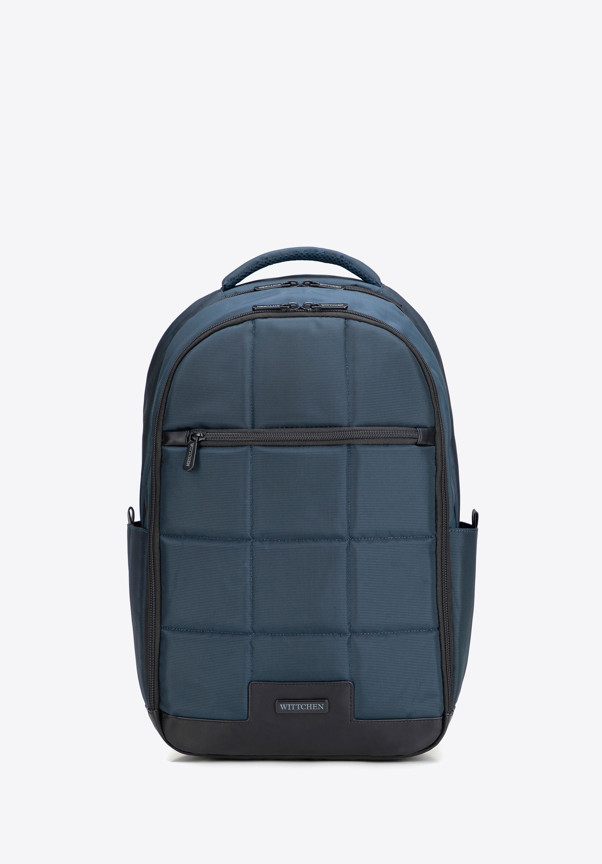 Multifunktionaler Flugzeugrucksack mit geometrischem Muster, dunkelblau-schwarz, 102-3P-100-7D, Bild 1