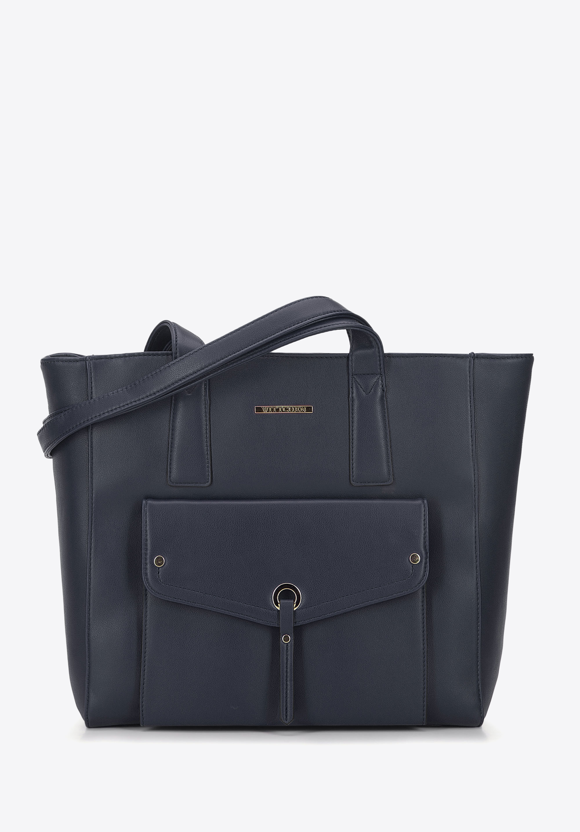 Shopper-Tasche mit dekorativer Klappe