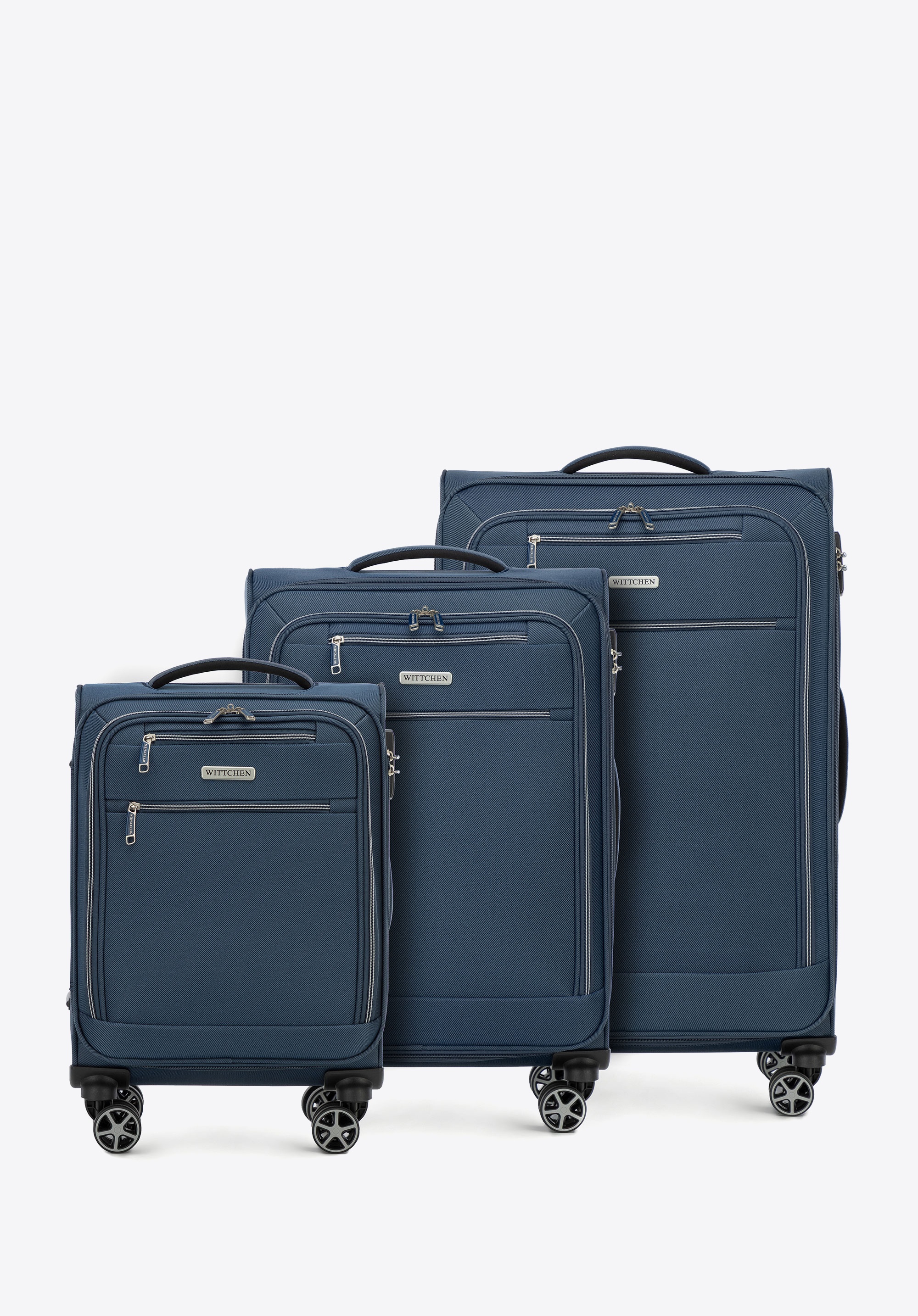 Weichschalen-Gepäckset aus Polyester, dunkelblau, 56-3S-17S-90, Bild 1
