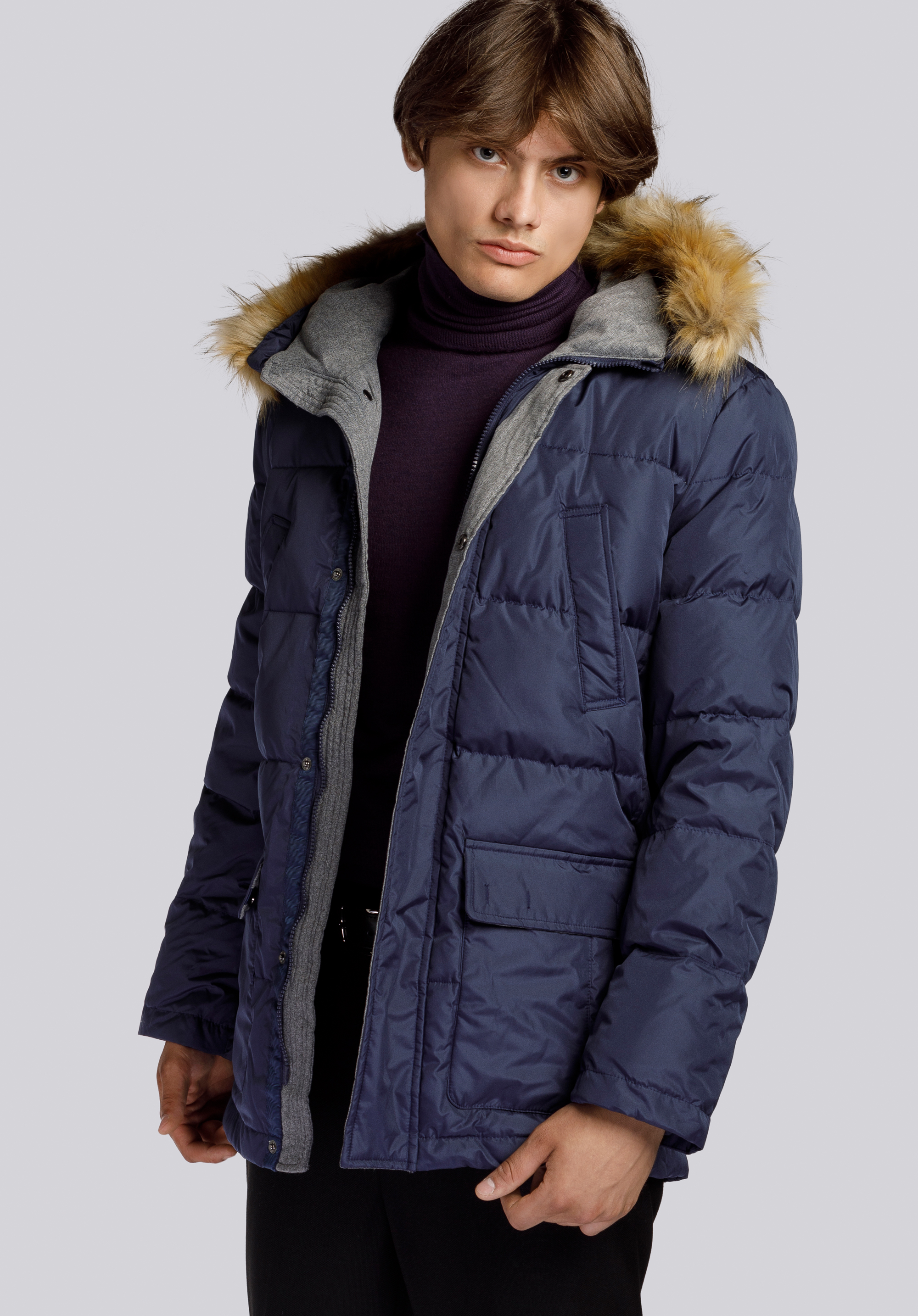 WINTERJACKE FÜR HERREN, dunkelblau, 91-9D-450-7-S, Bild 1