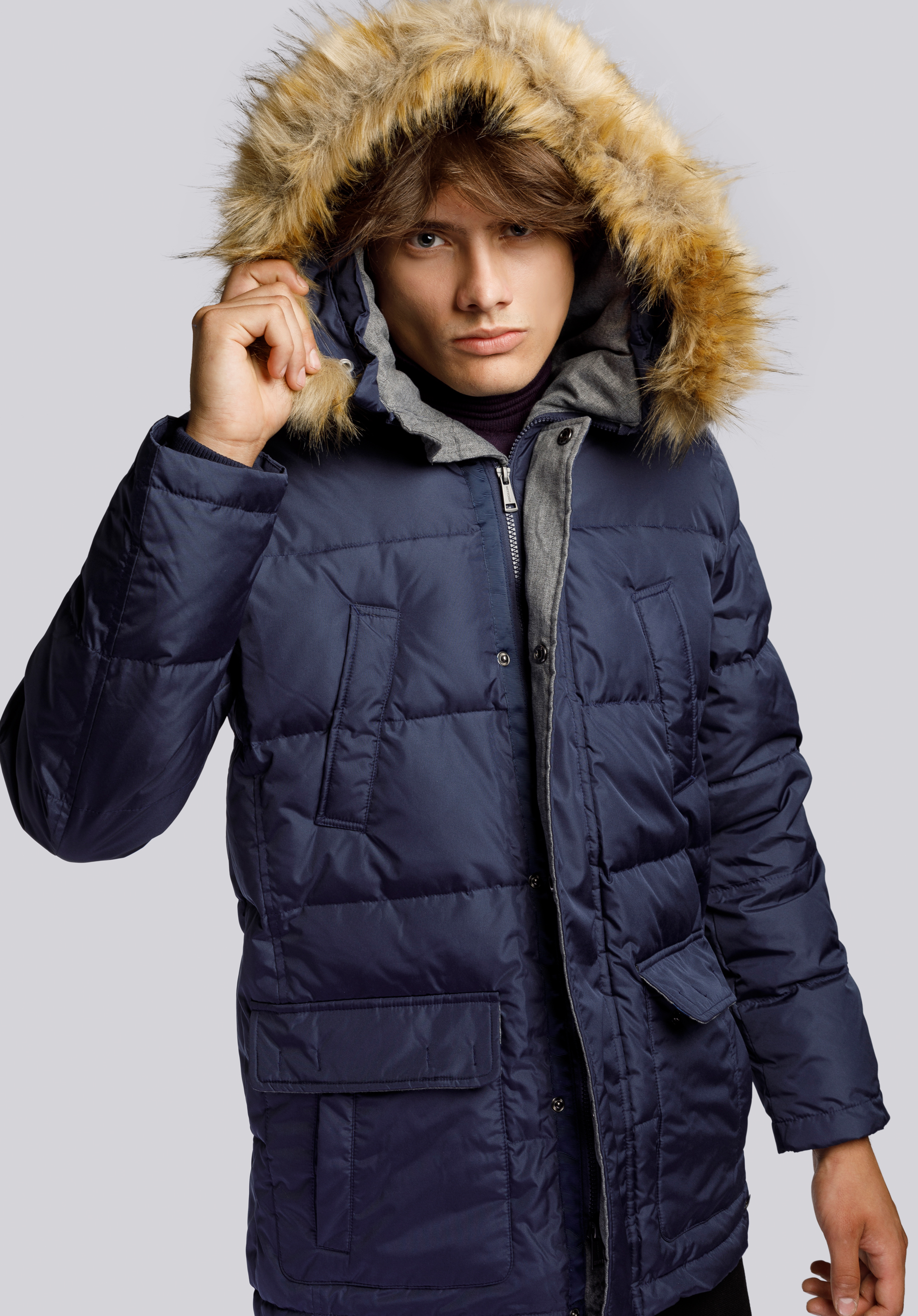 WINTERJACKE FÜR HERREN, dunkelblau, 91-9D-450-7-S, Bild 1