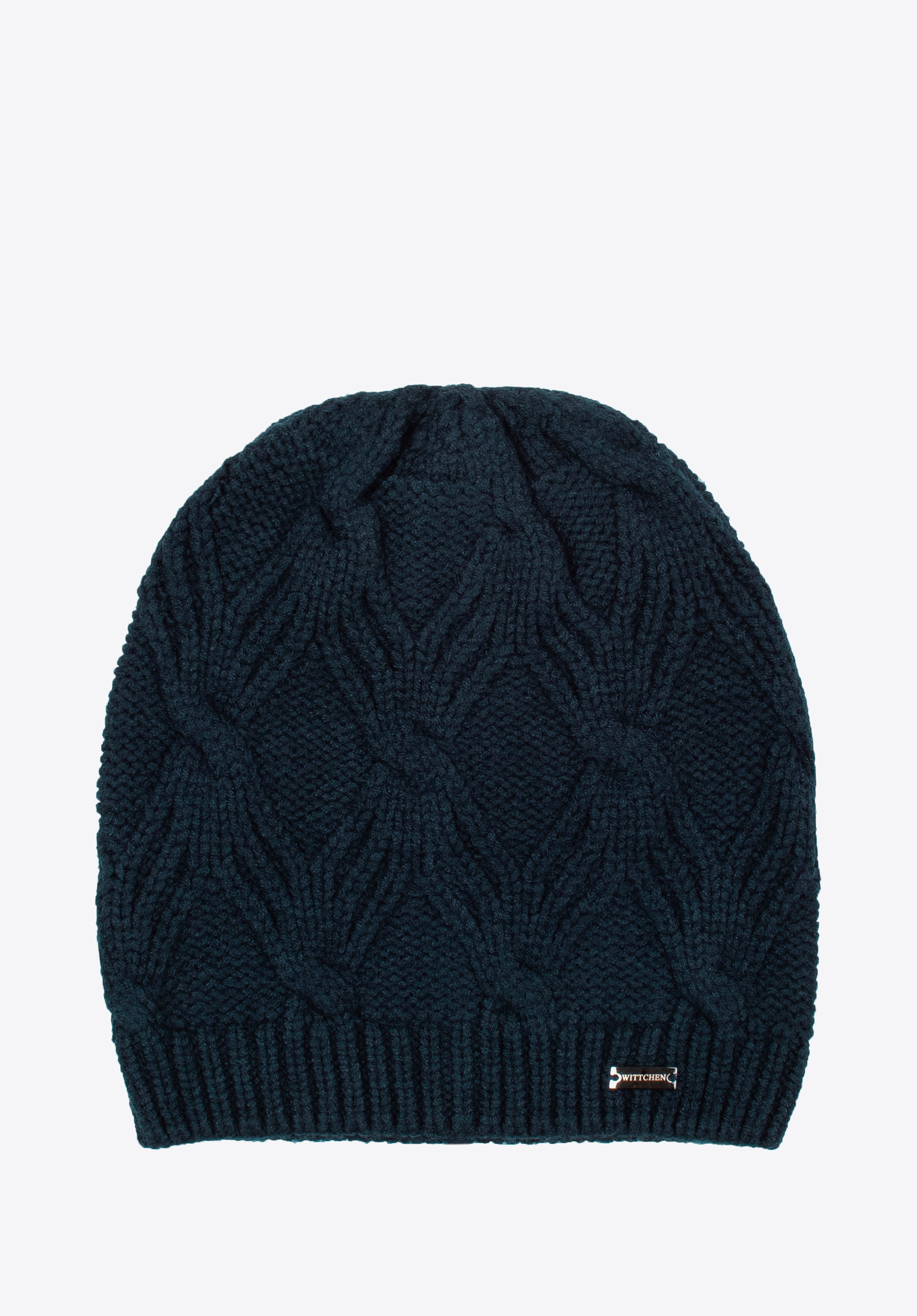 Wintermütze mit Zopfmuster für Damen