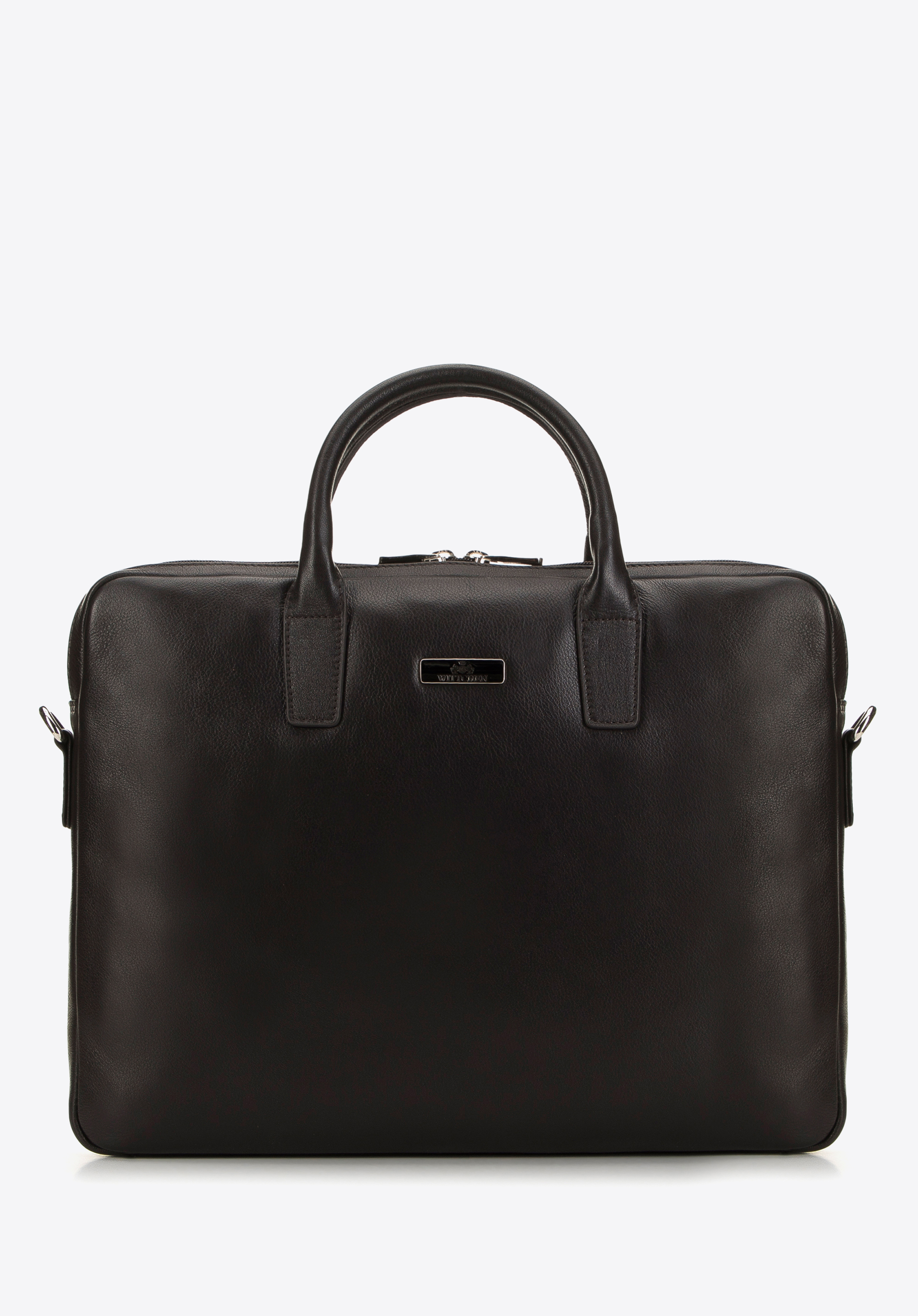 Herren-Laptoptasche 11''''/12'''' aus Leder, dunkelbraun, 98-3U-901-5, Bild 1
