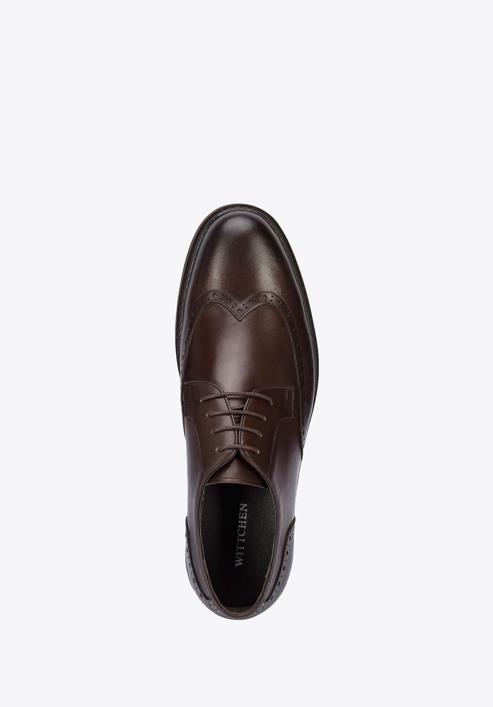 Brogues für Herren mit leichter Sohle, dunkelbraun, 95-M-508-4-42, Bild 5