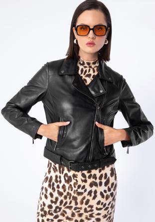 Ramones- Jacke für Damen mit Gürtel, dunkelbraun, 97-09-805-4-L, Bild 1