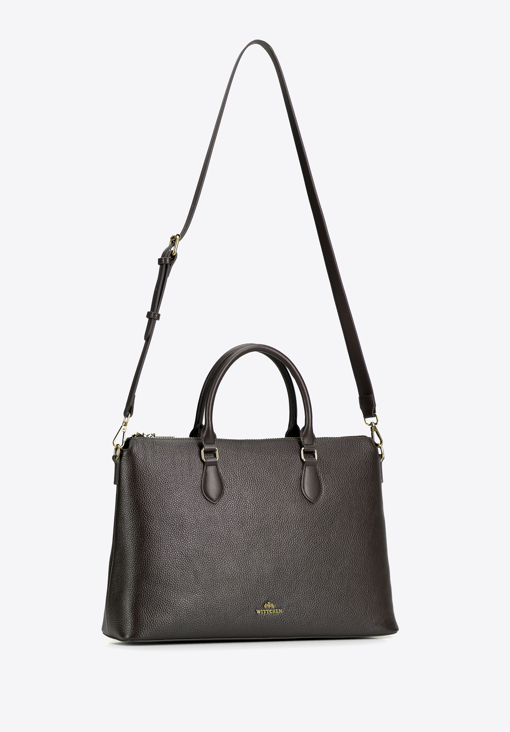 Damen-Laptoptasche aus Leder (13,3 Zoll) mit Fach