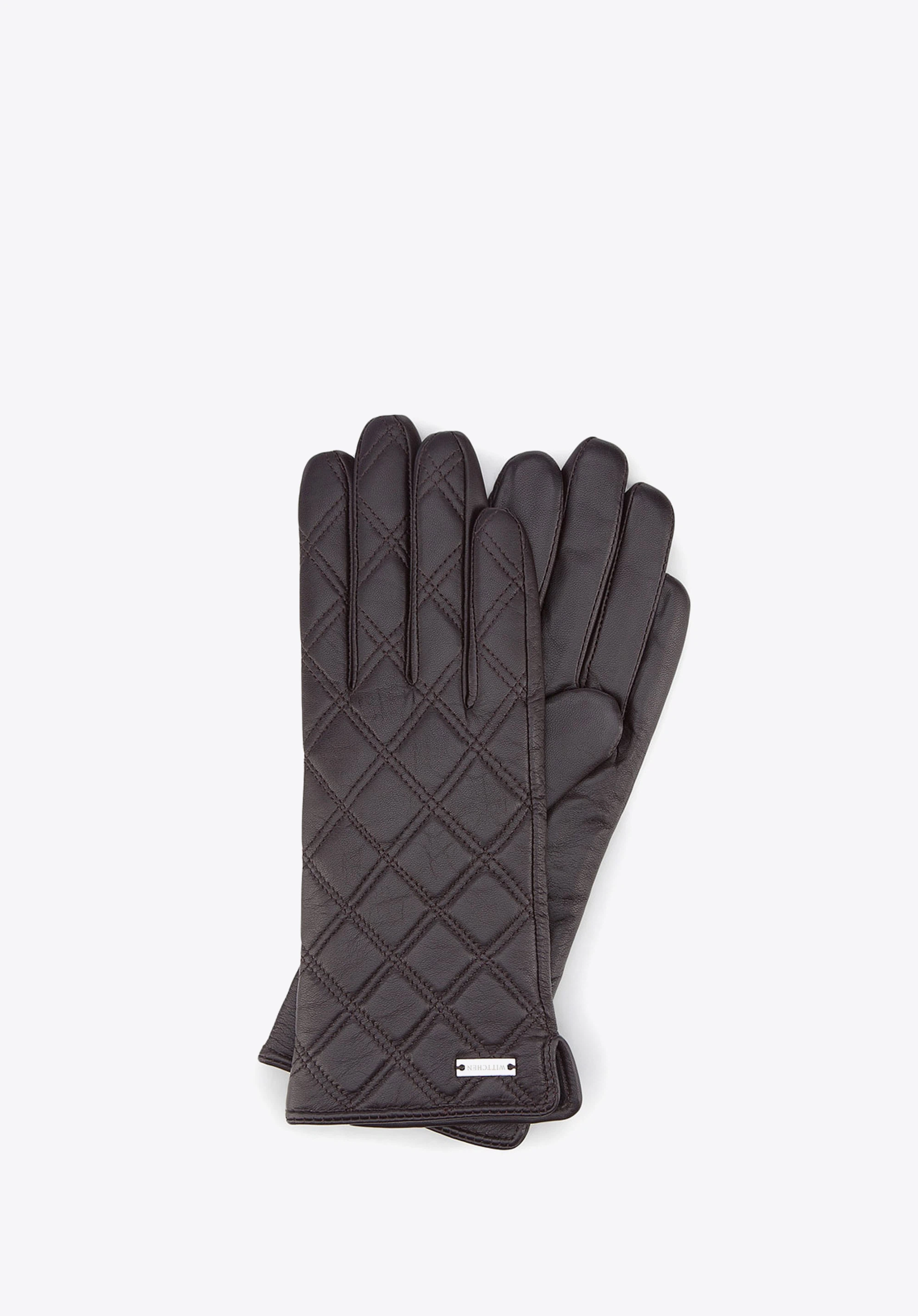 Damenhandschuhe, dunkelbraun, 39-6-561-BB-L, Bild 1