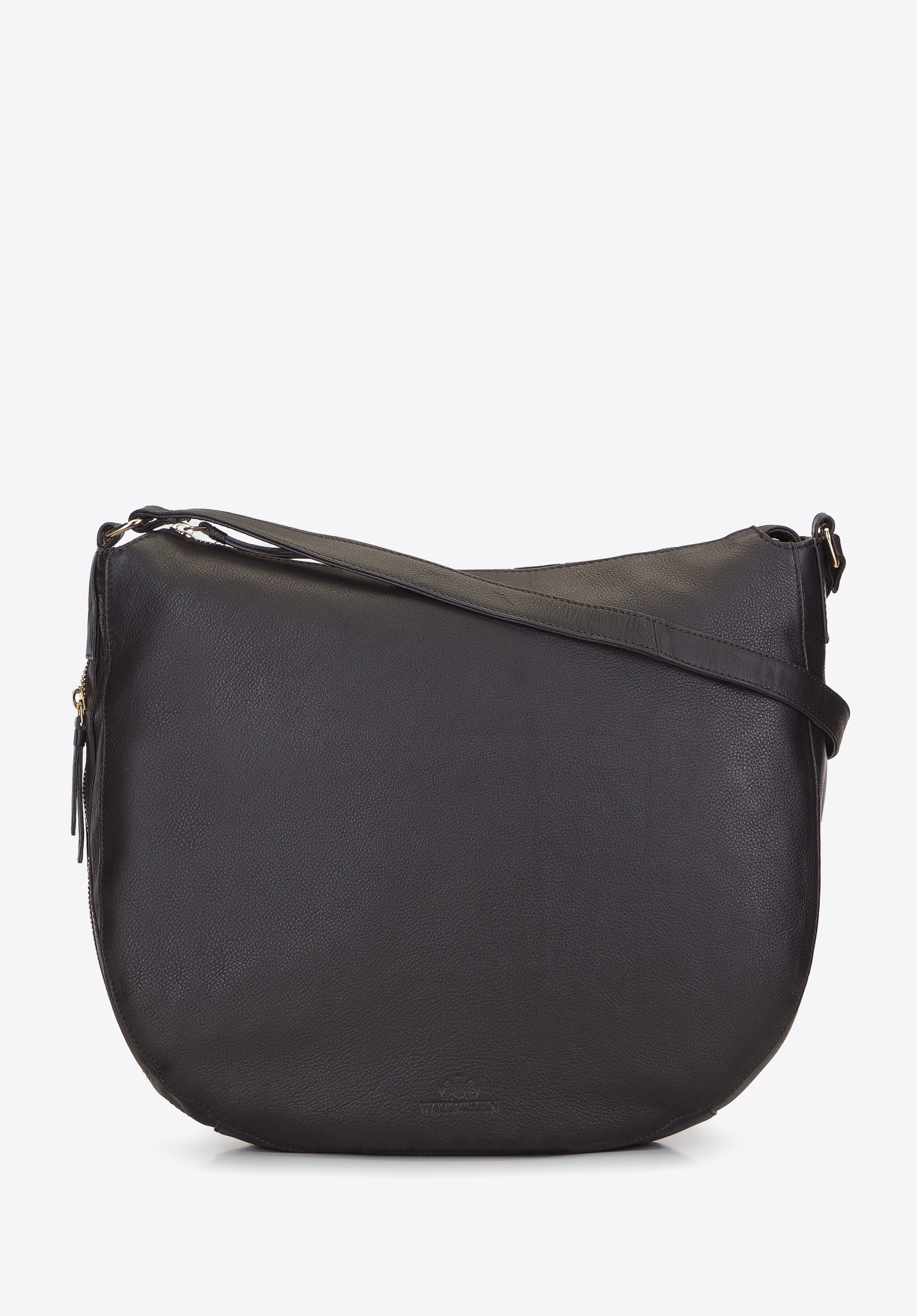 Große Beuteltasche aus Leder