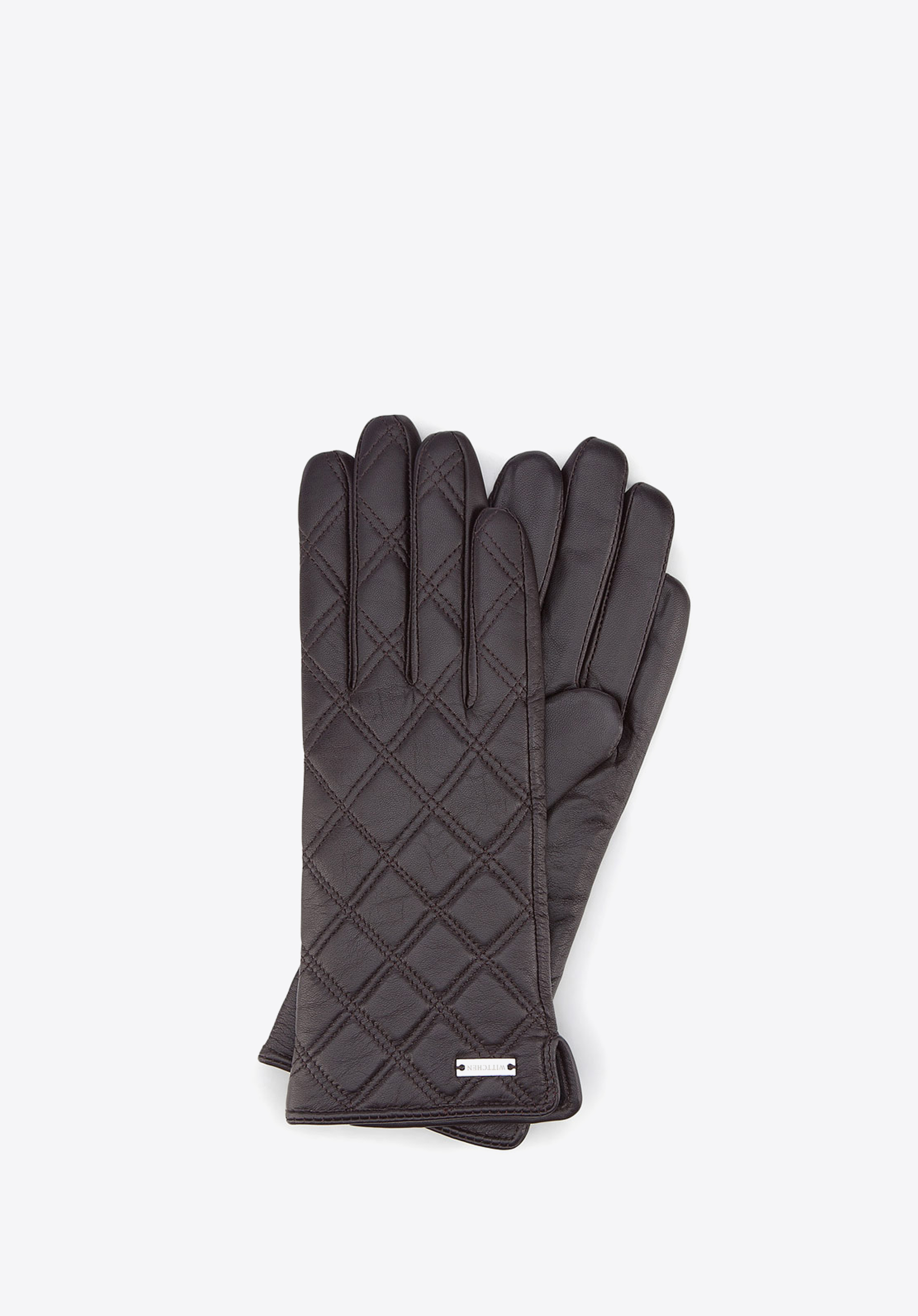 Damenhandschuhe, dunkelbraun, 39-6-561-BB-L, Bild 1