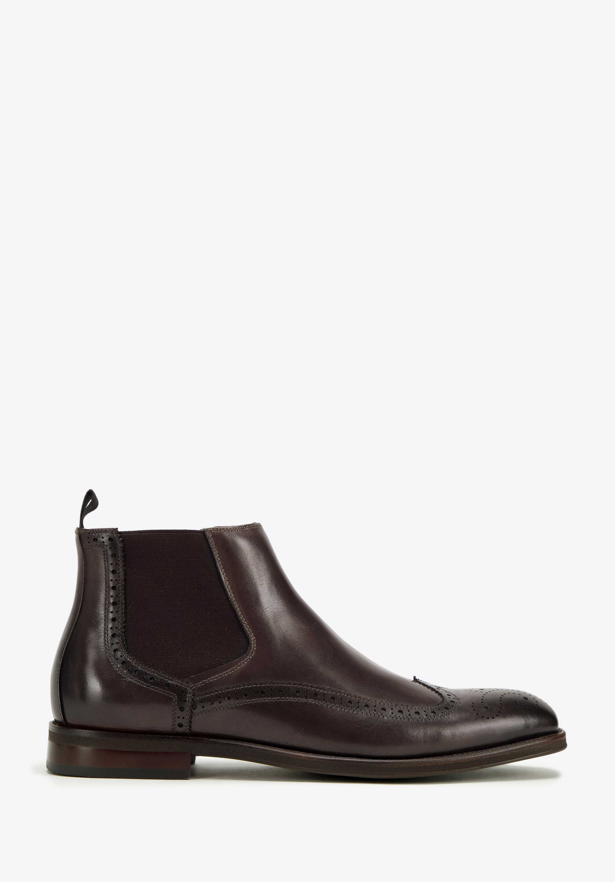 Klassische Chelsea Boots aus Leder für Herren, dunkelbraun, 99-M-504-4-43, Bild 1