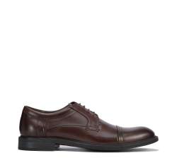 Klassische Derby-Schuhe aus Leder, dunkelbraun, 95-M-503-4-39, Bild 1