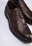 Klassische Derby-Schuhe aus Leder, dunkelbraun, 95-M-503-1-45, Bild 7