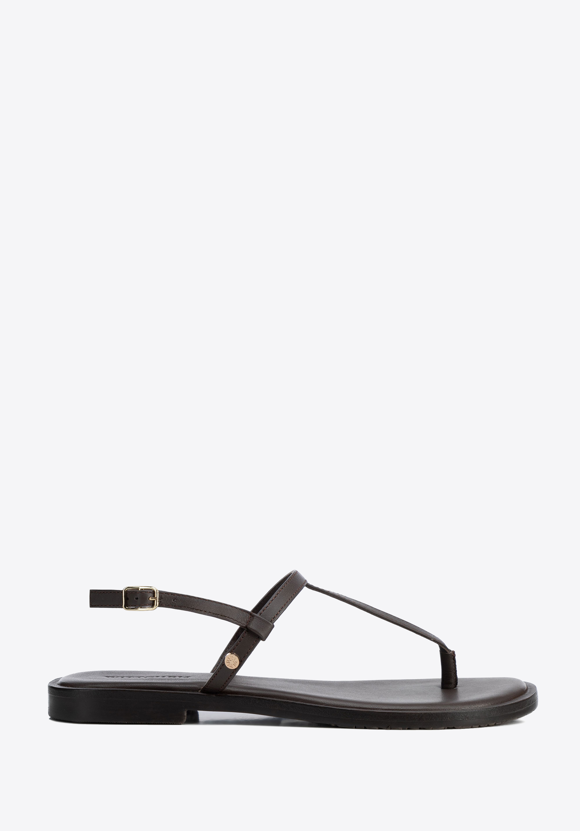 Ledersandalen für Damen, dunkelbraun, 102-D-701-4-36, Bild 1