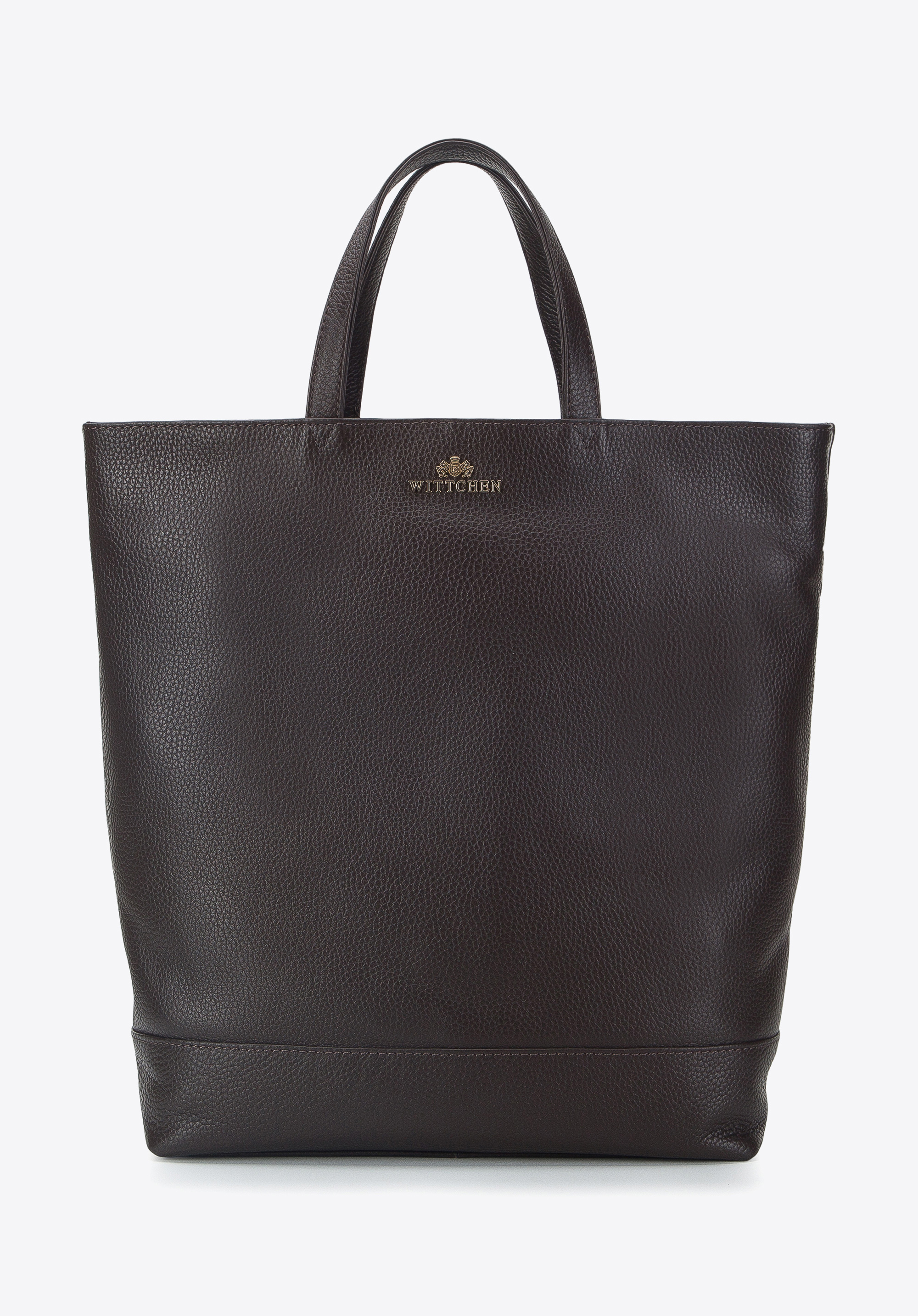 Shoppertasche aus Leder mit Rucksackfunktion