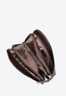 Unterarmtasche aus Leder mit seitlichem Griff, dunkelbraun, 10-3-375-4, Bild 3