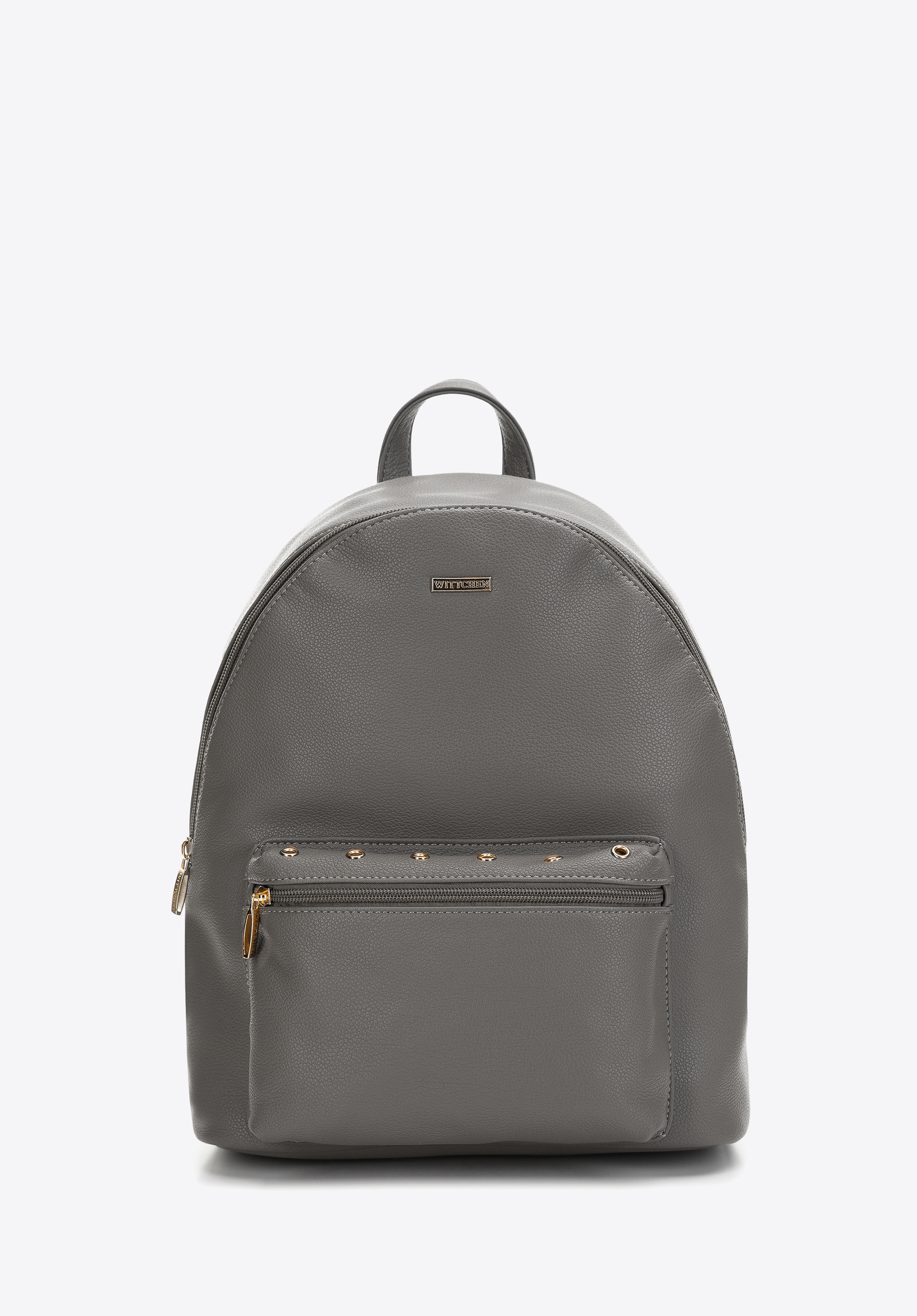 Damenrucksack mit einer verzierten Nietentaschen, dunkelgrau, 97-4Y-517-8, Bild 1