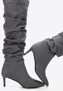 Stiletto-Stiefel aus Denim für Damen, dunkelgrau, 97-D-523-1-36, Bild 7