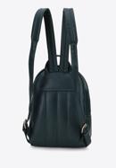 Damenrucksack mit verbrämten Tasche, dunkelgrün, 95-4Y-518-Z, Bild 2