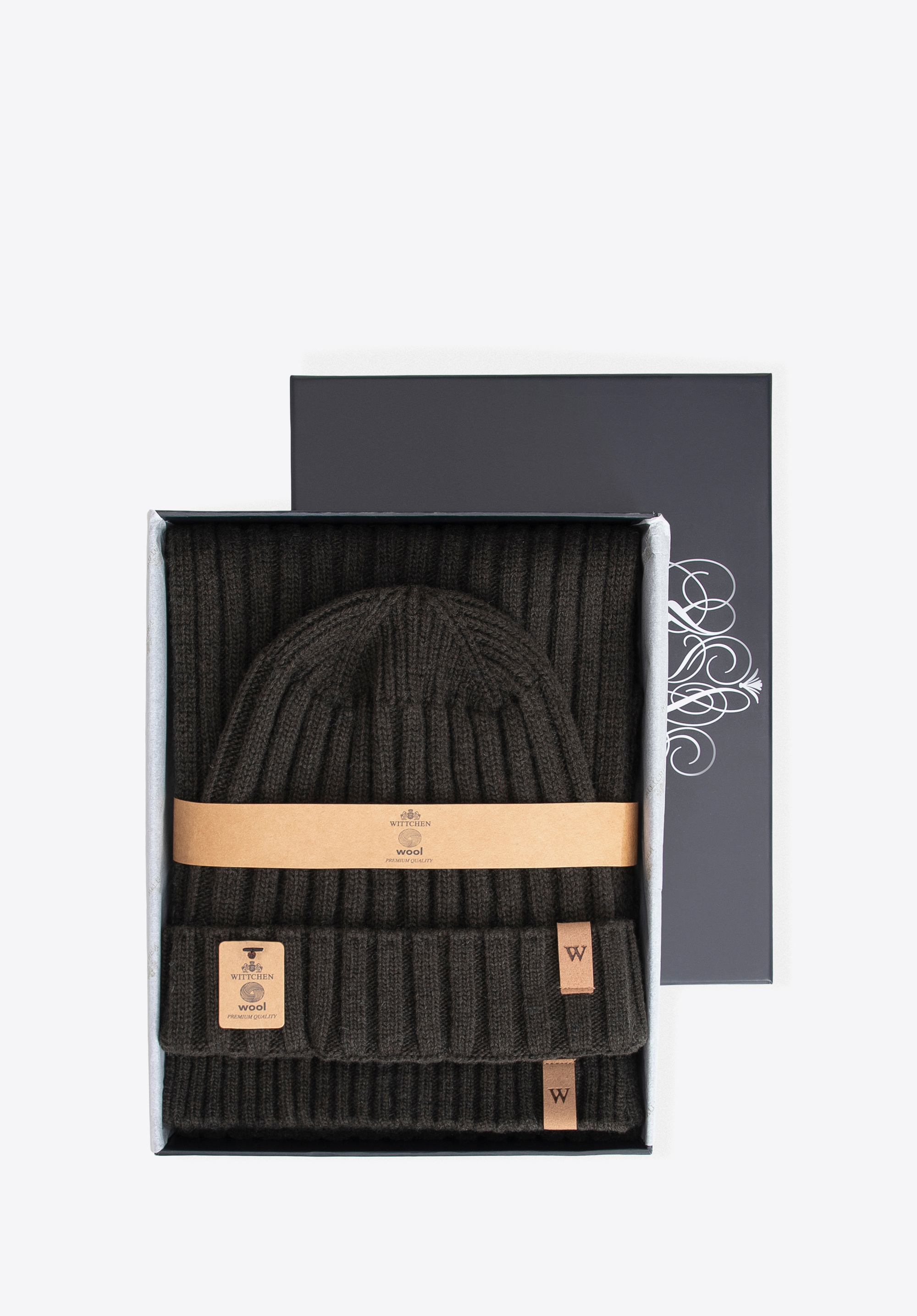 Herren-Winterset aus Wollmischung, dunkelgrün, 101-SF-501-Z, Bild 1