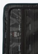 Großer Koffer aus ABS mit diagonalen Streifen, dunkelgrün, 56-3A-743-85, Bild 8