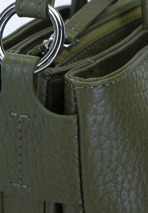 Laptoptasche für Damen aus Leder, dunkelgrün, 93-4E-204-Z, Bild 4