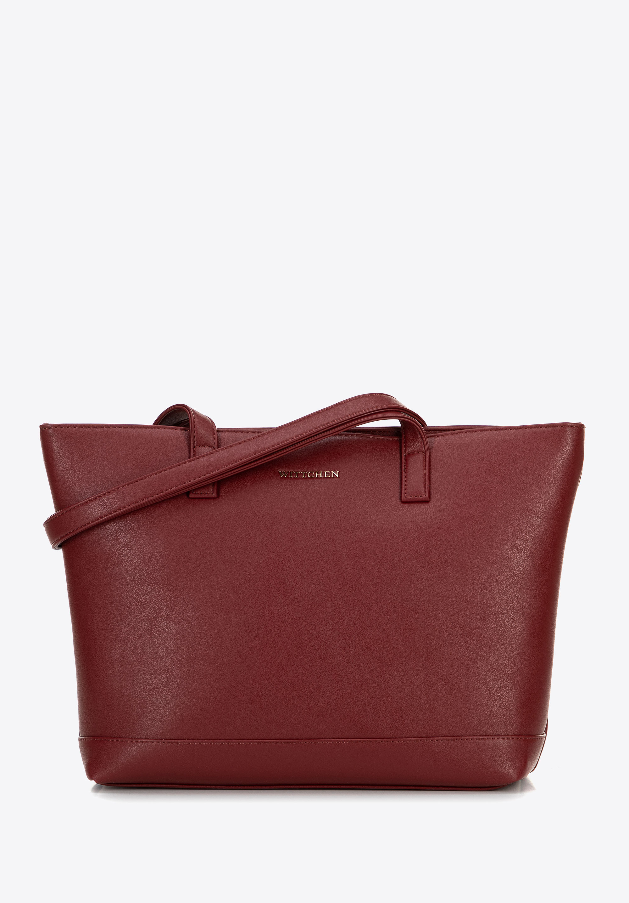 15,6"-Laptoptasche für Damen aus Öko-Leder, dunkelrot, 100-4Y-915-3, Bild 1