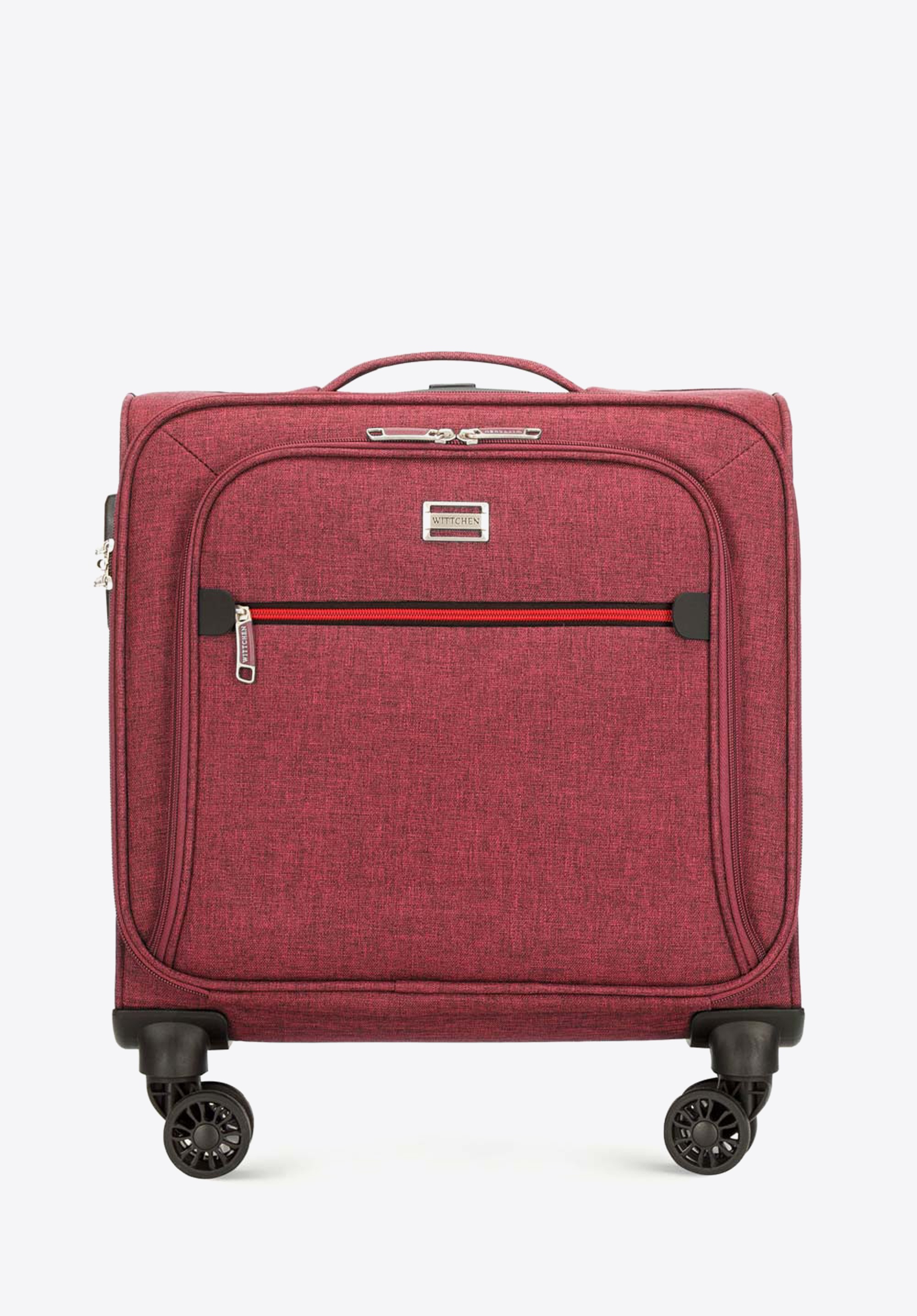 Aktenkoffer mit farbigem Reißverschluss, dunkelrot, 56-3S-505-31, Bild 1