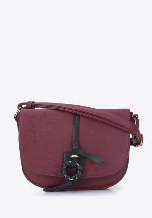 Crossbody-Tasche mit Ring, dunkelrot, 93-4Y-702-21, Bild 1