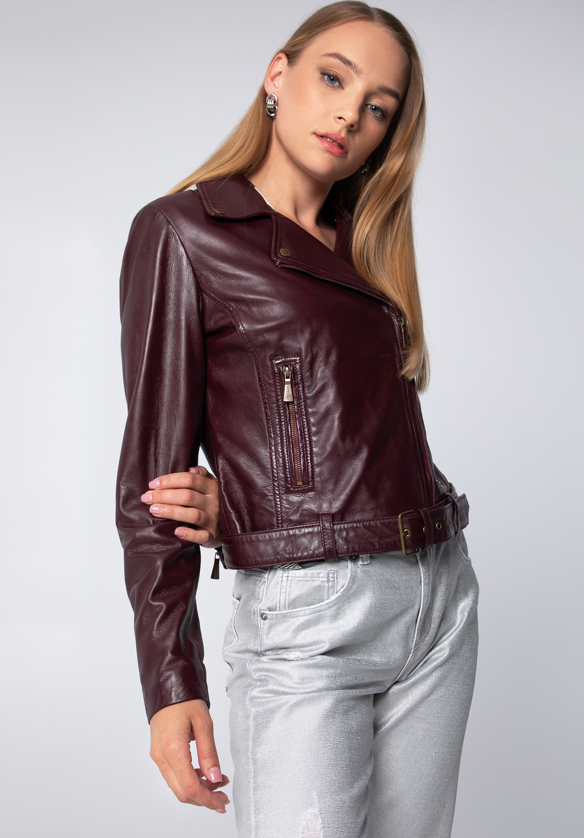 Ramones- Jacke für Damen mit Gürtel