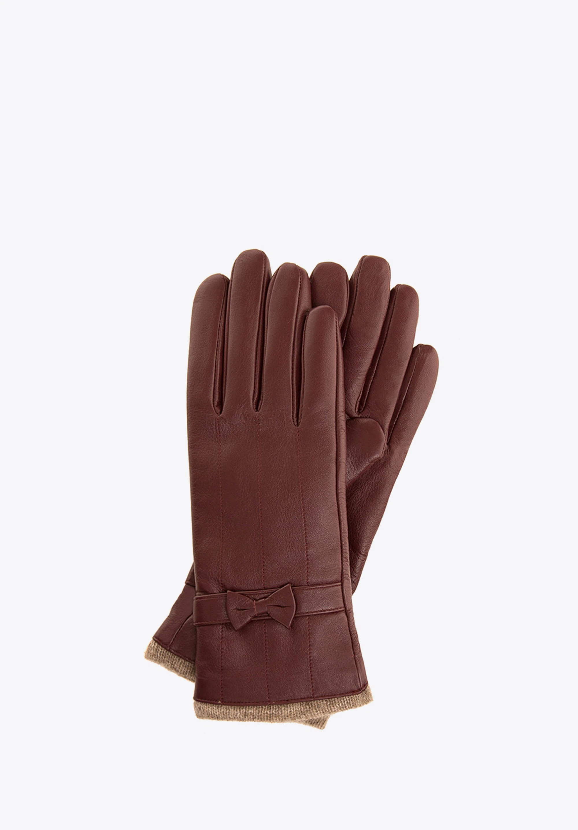 DAMEN-HANDSCHUHE, dunkelrot, 44-6-514-BD-X, Bild 1