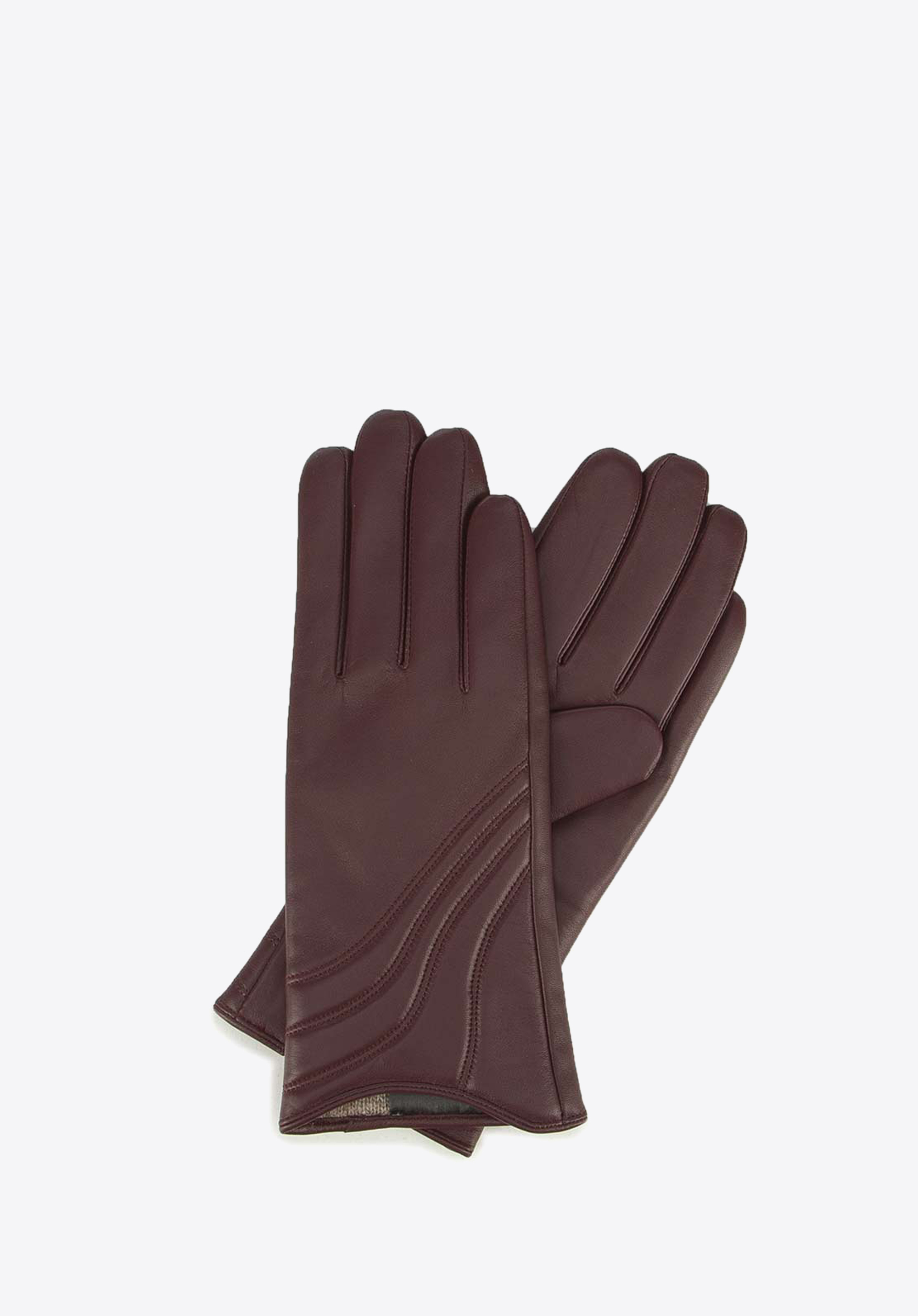 DAMEN-HANDSCHUHE, dunkelrot, 44-6-526-BD-S, Bild 1