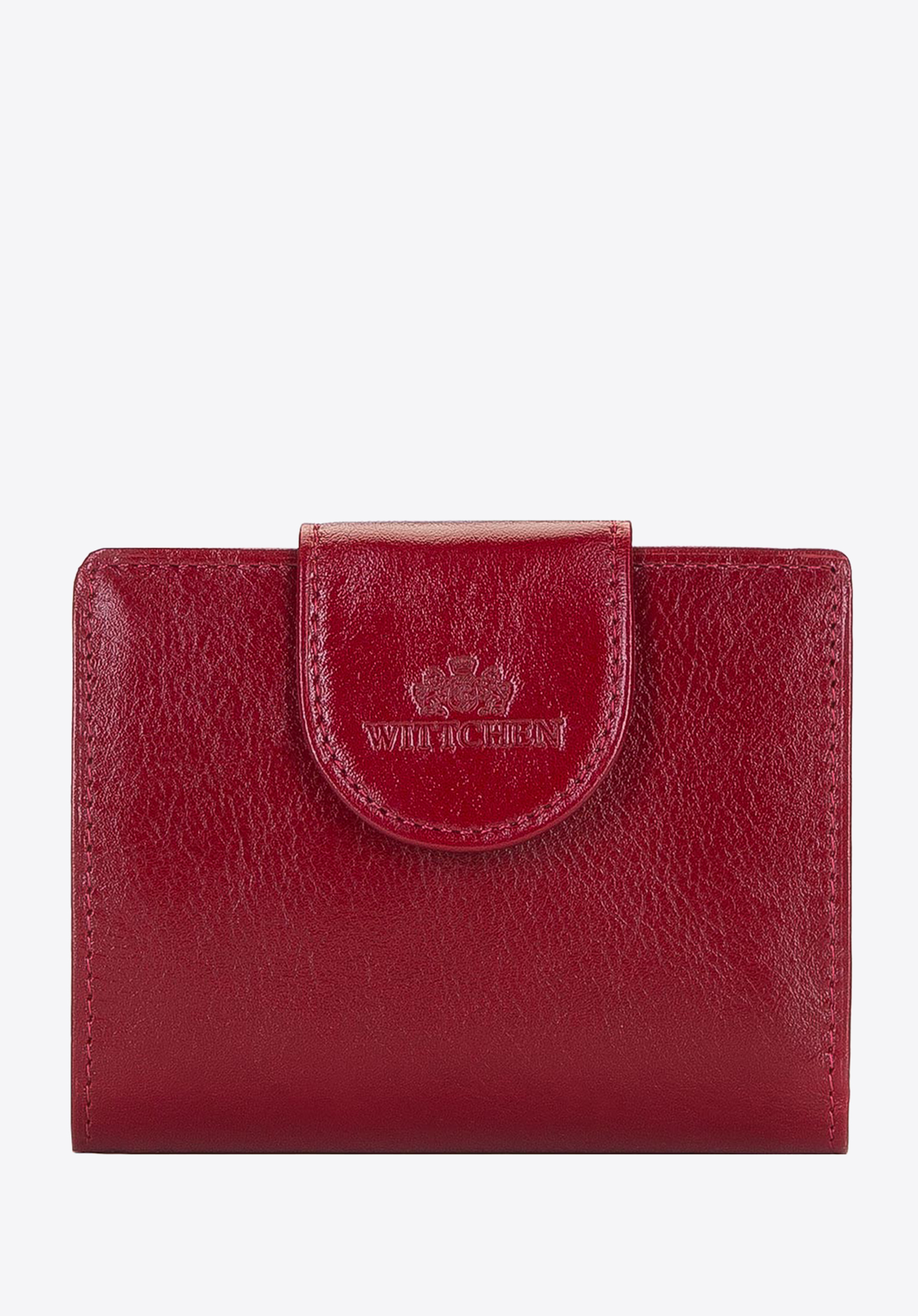 Portemonnaie aus Leder für Damen, dunkelrot, 21-1-362-30, Bild 1