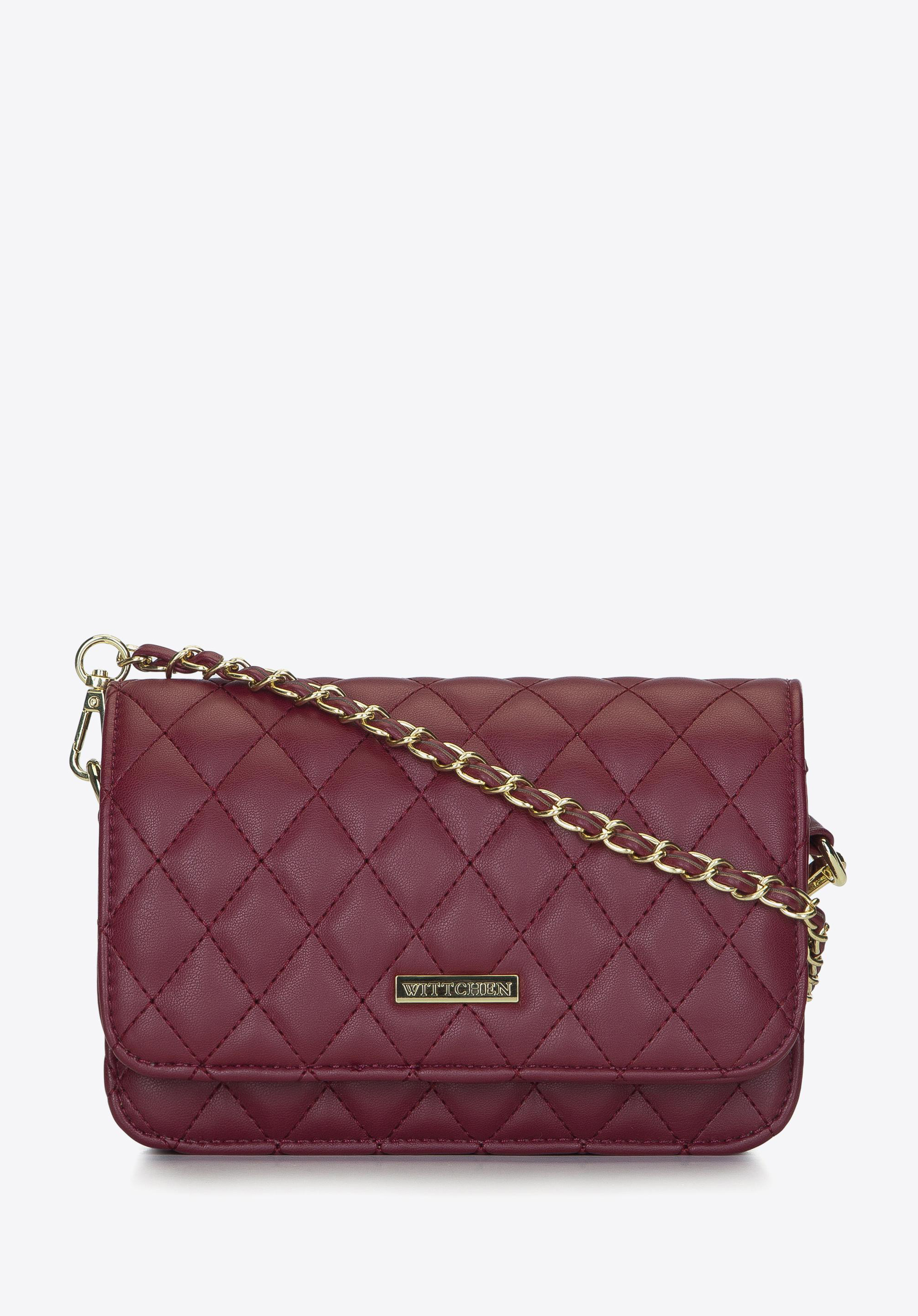 Gesteppte Damentasche mit Kette