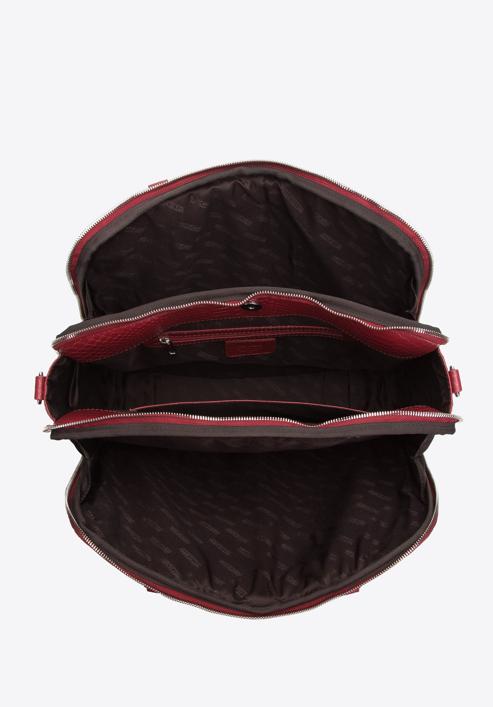 Große Damenhandtasche mit Platz für einen Laptop., dunkelrot, 97-4E-006-9, Bild 4
