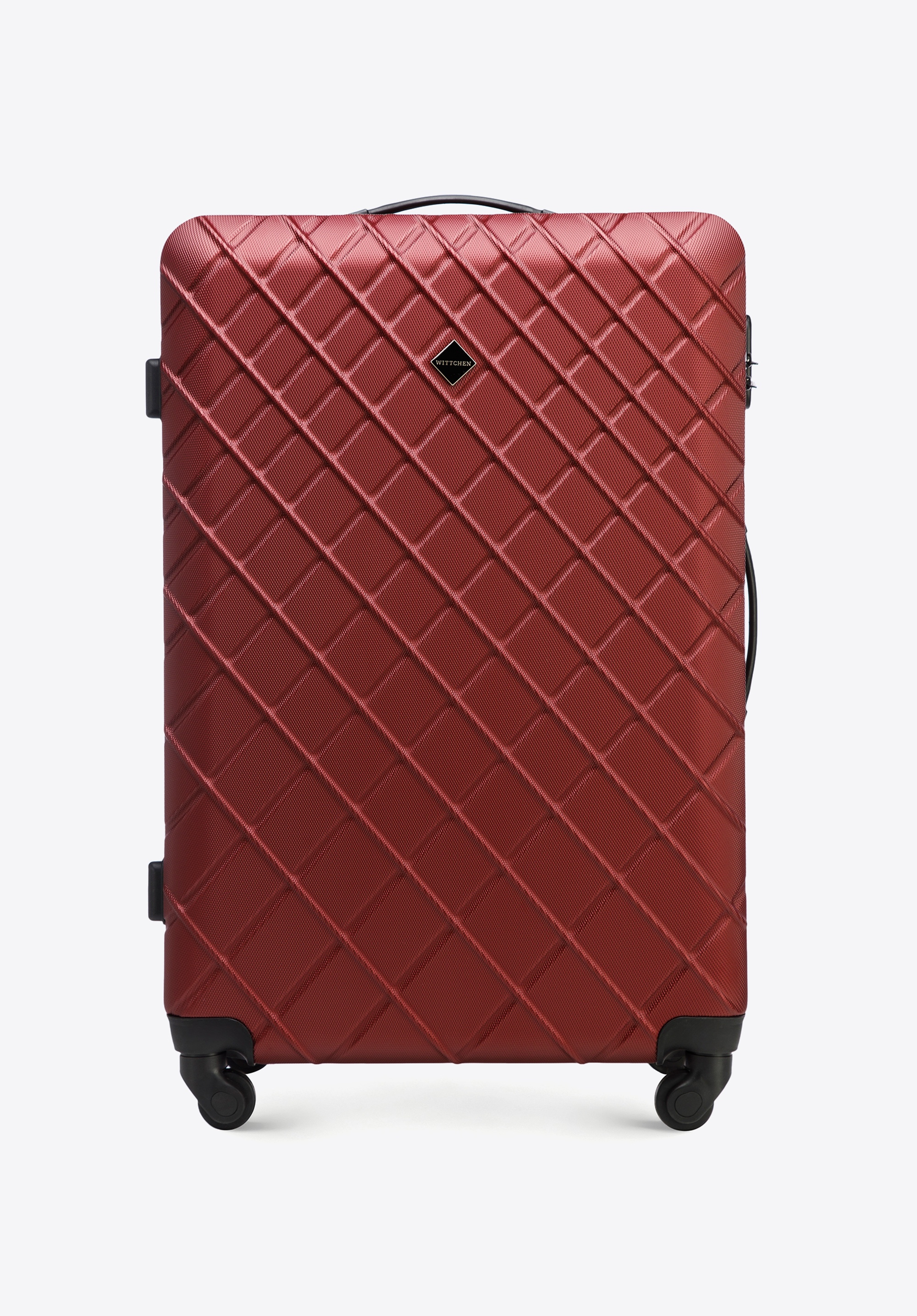 Großer ABS-Koffer., dunkelrot, 56-3A-553-31, Bild 1