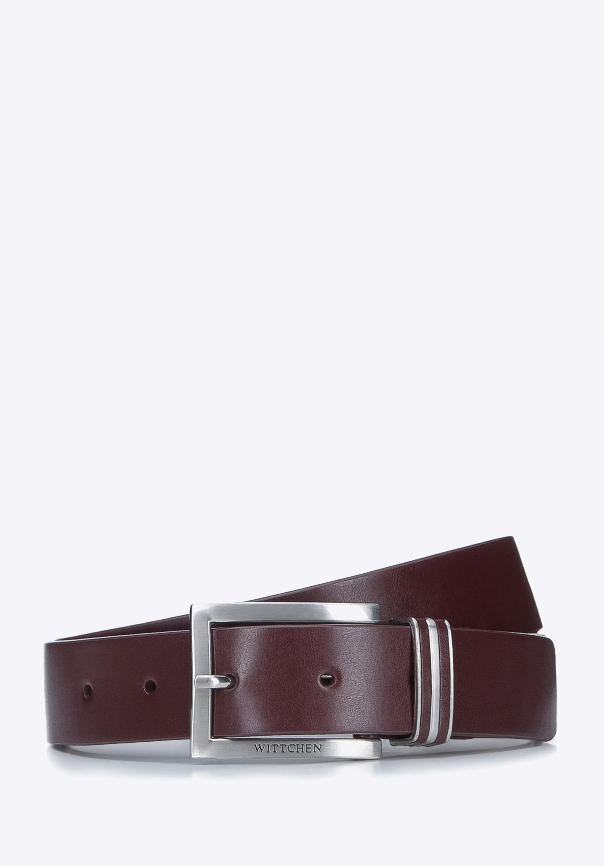 Herren-Ledergürtel, dunkelrot, 93-8M-104-5-11, Bild 1