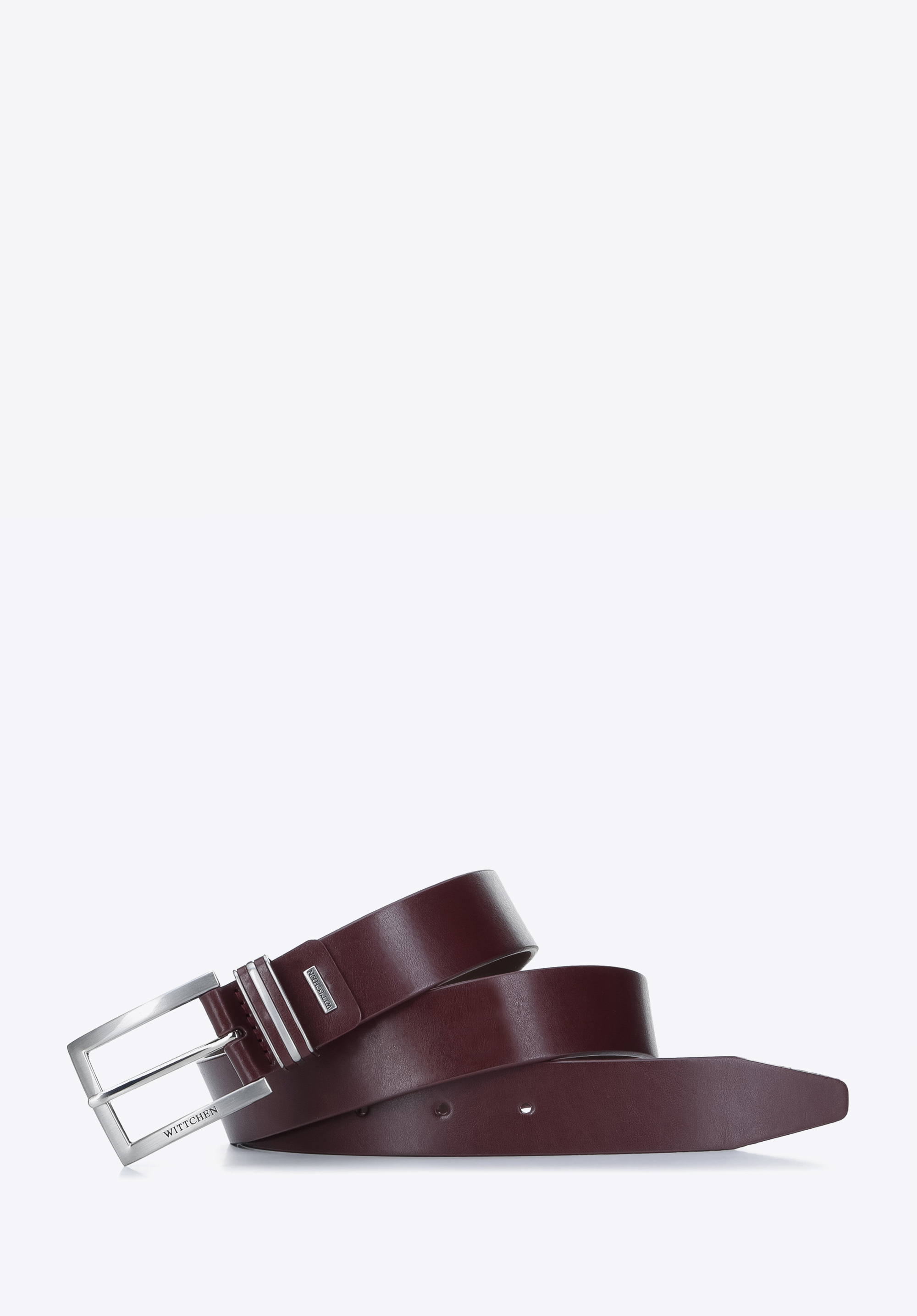 Herren-Ledergürtel, dunkelrot, 93-8M-104-5-11, Bild 1
