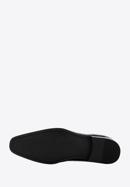 Derby-Schuhe aus Lackleder in Kroko-Optik, schwarz, 96-M-519-3C-42, Bild 6