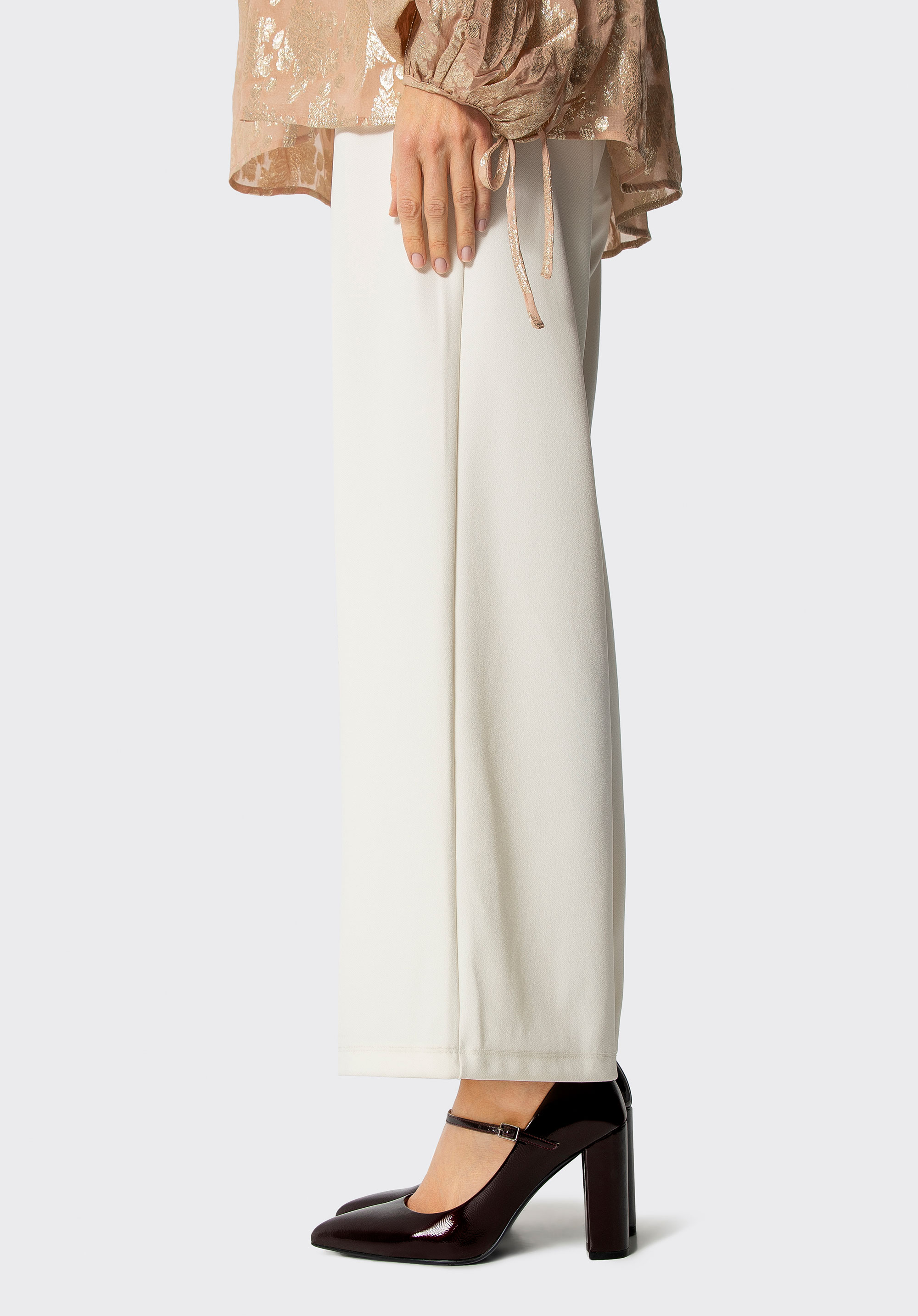 Lackpumps mit hohem Blockabsatz, dunkelrot, 101-D-956-3-39, Bild 1