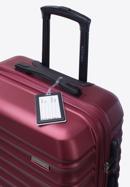 Mittelgroßer Koffer mit Gepäckanhänger, dunkelrot, 56-3A-312-01Z, Bild 2