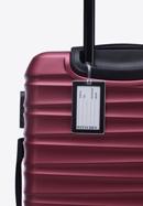 Mittelgroßer Koffer mit Gepäckanhänger, dunkelrot, 56-3A-312-34Z, Bild 3