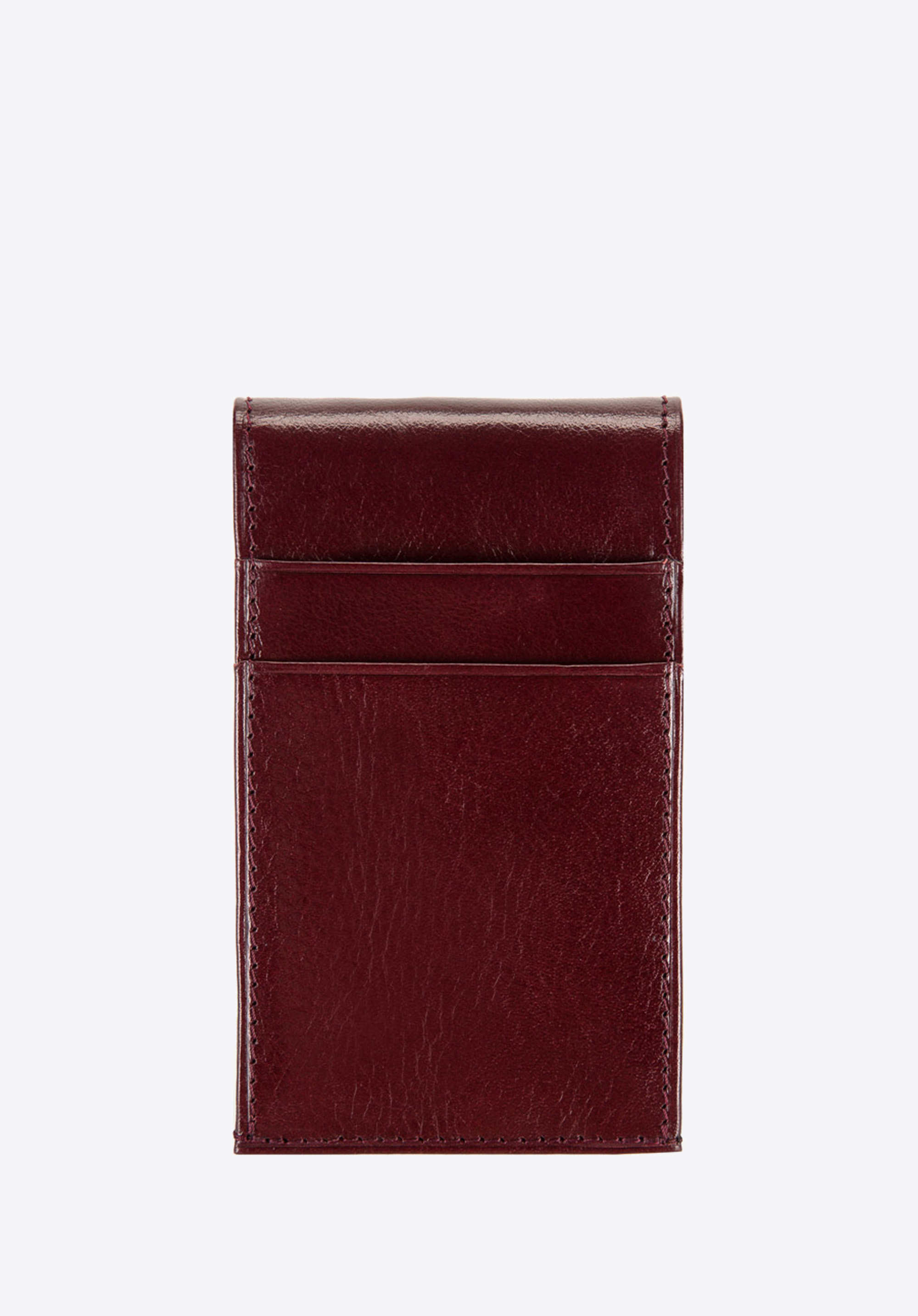 rechteckiges Schlüsseletui aus Echteder, dunkelrot, 21-2-015-9, Bild 1