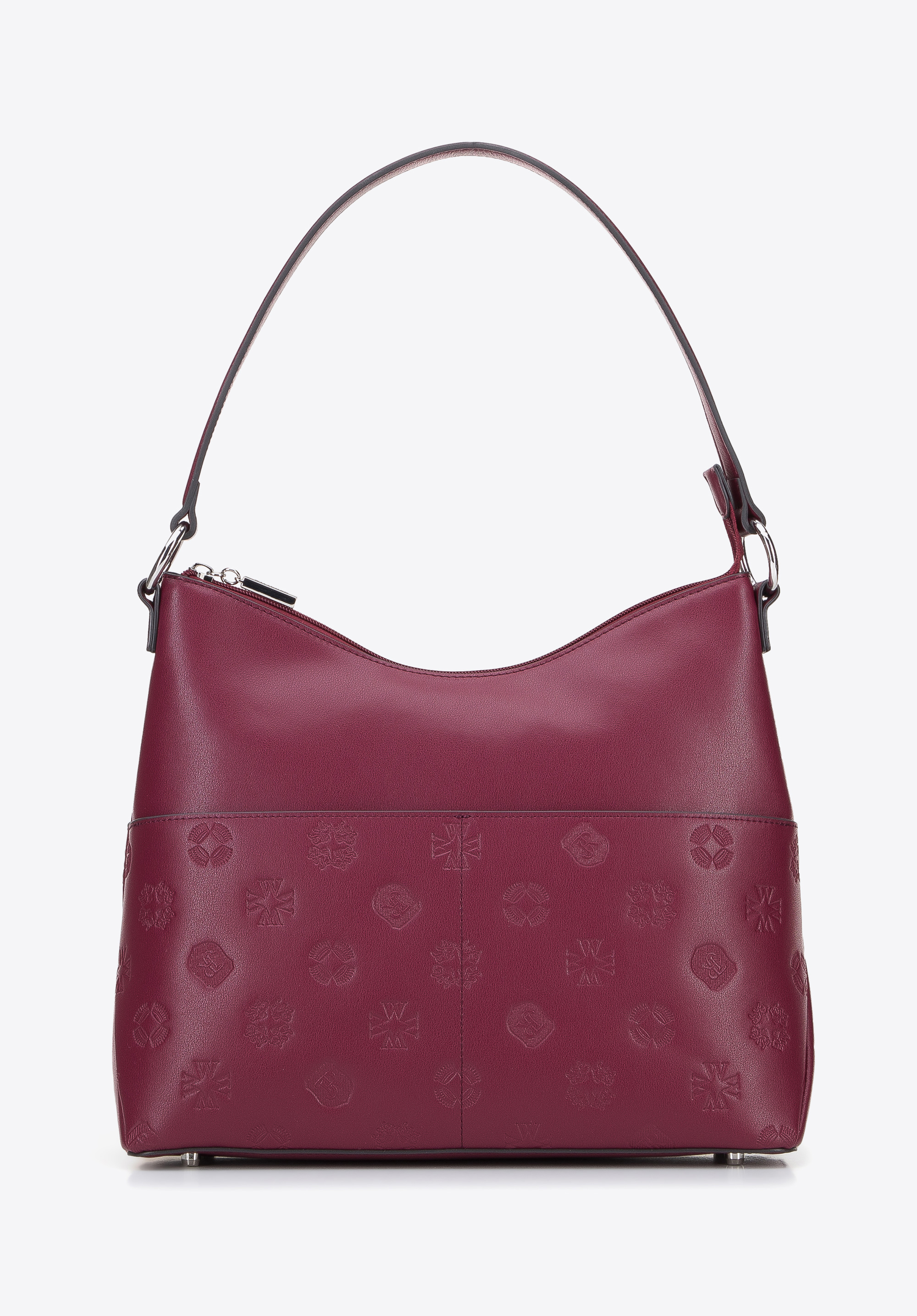 Tasche aus Leder mit Monogramm-Prägung