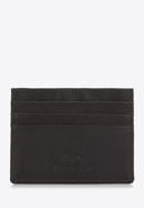 Klasické kožené pouzdro na kreditní karty, eben, 98-2-002-NNN, Obrázek 1
