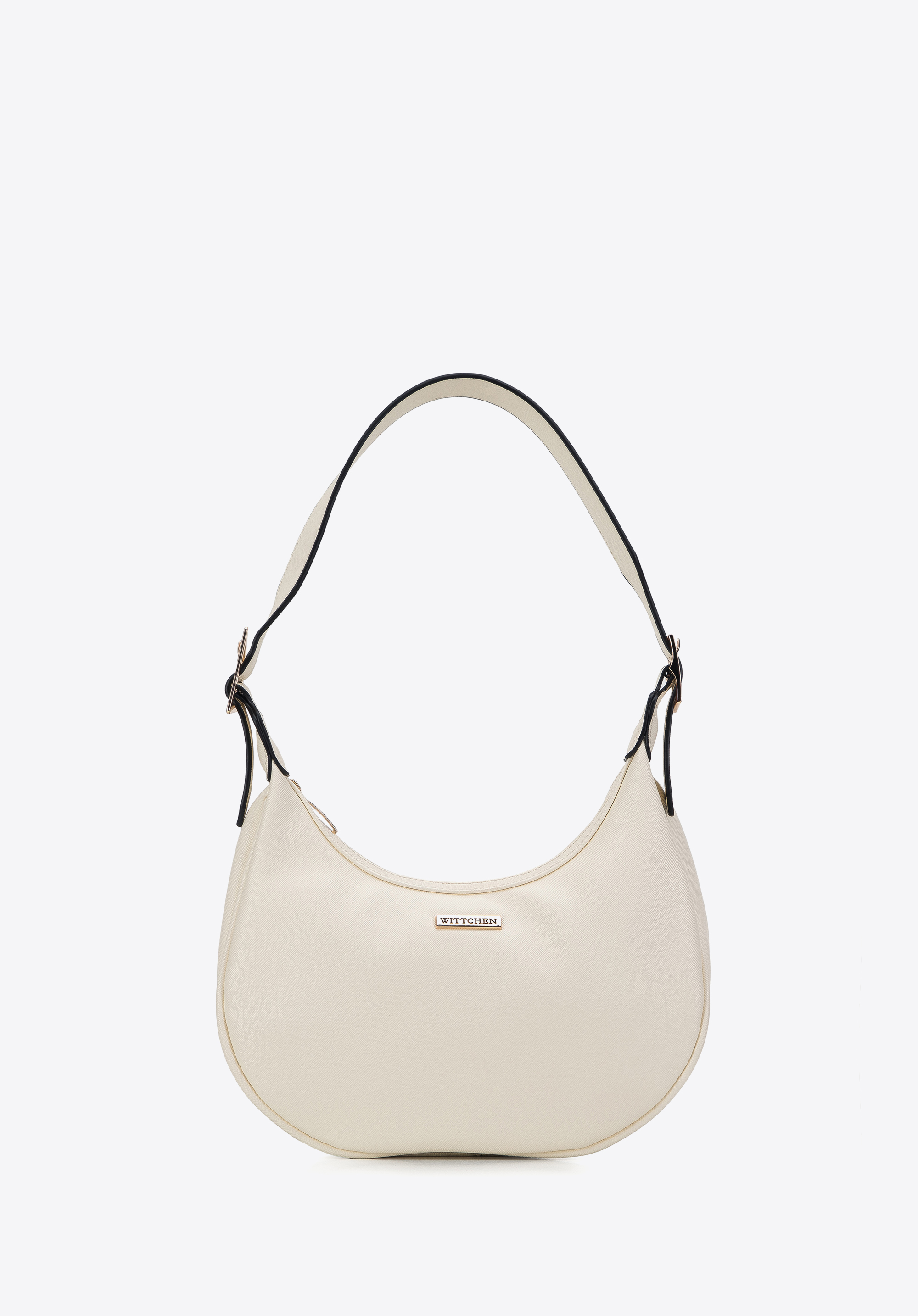 Baguette-Tasche mit geometrischen Schnallen