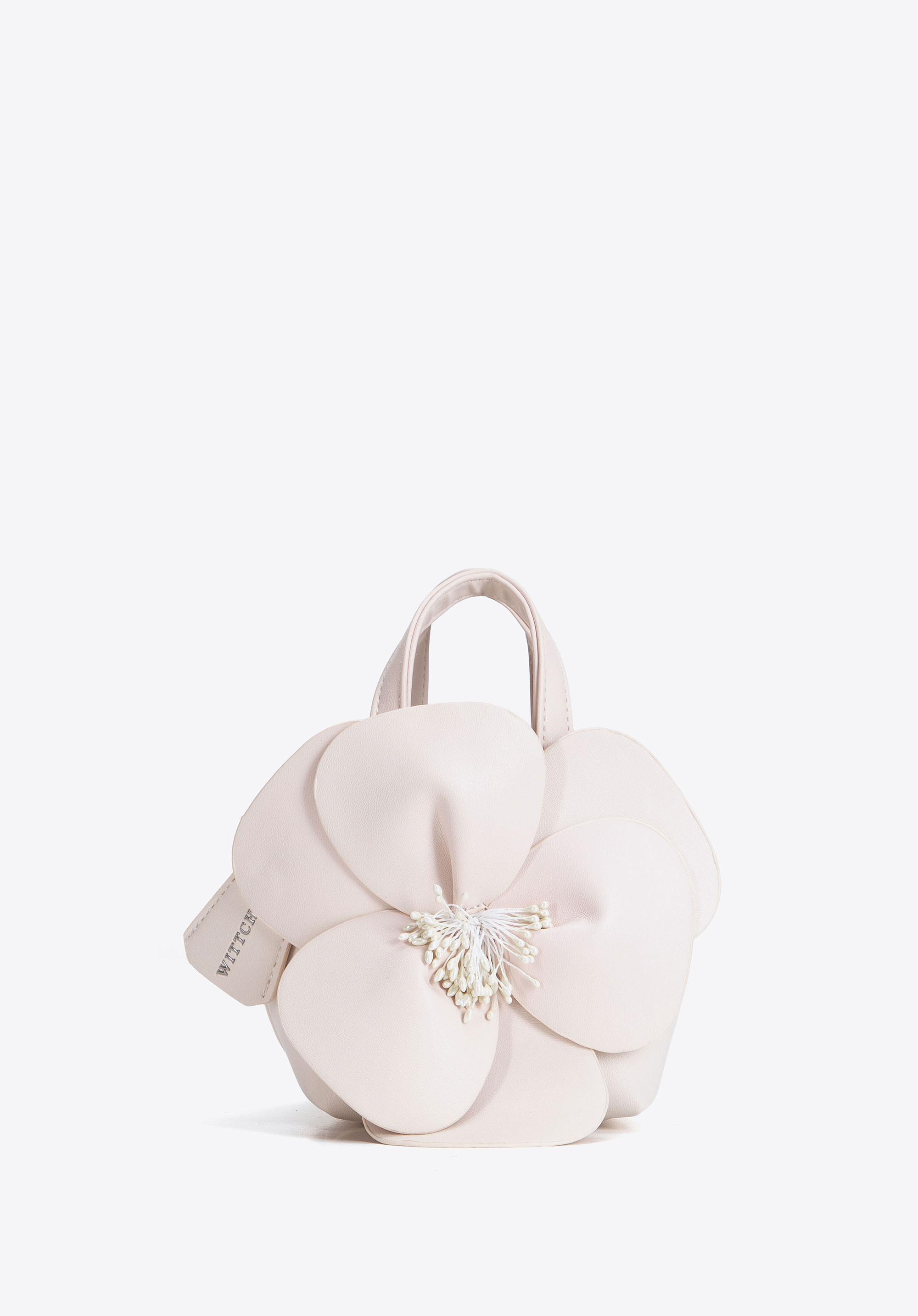 Damen-Tragetasche mit Blumenapplikation, ecru, 103-4Y-518-0, Bild 1