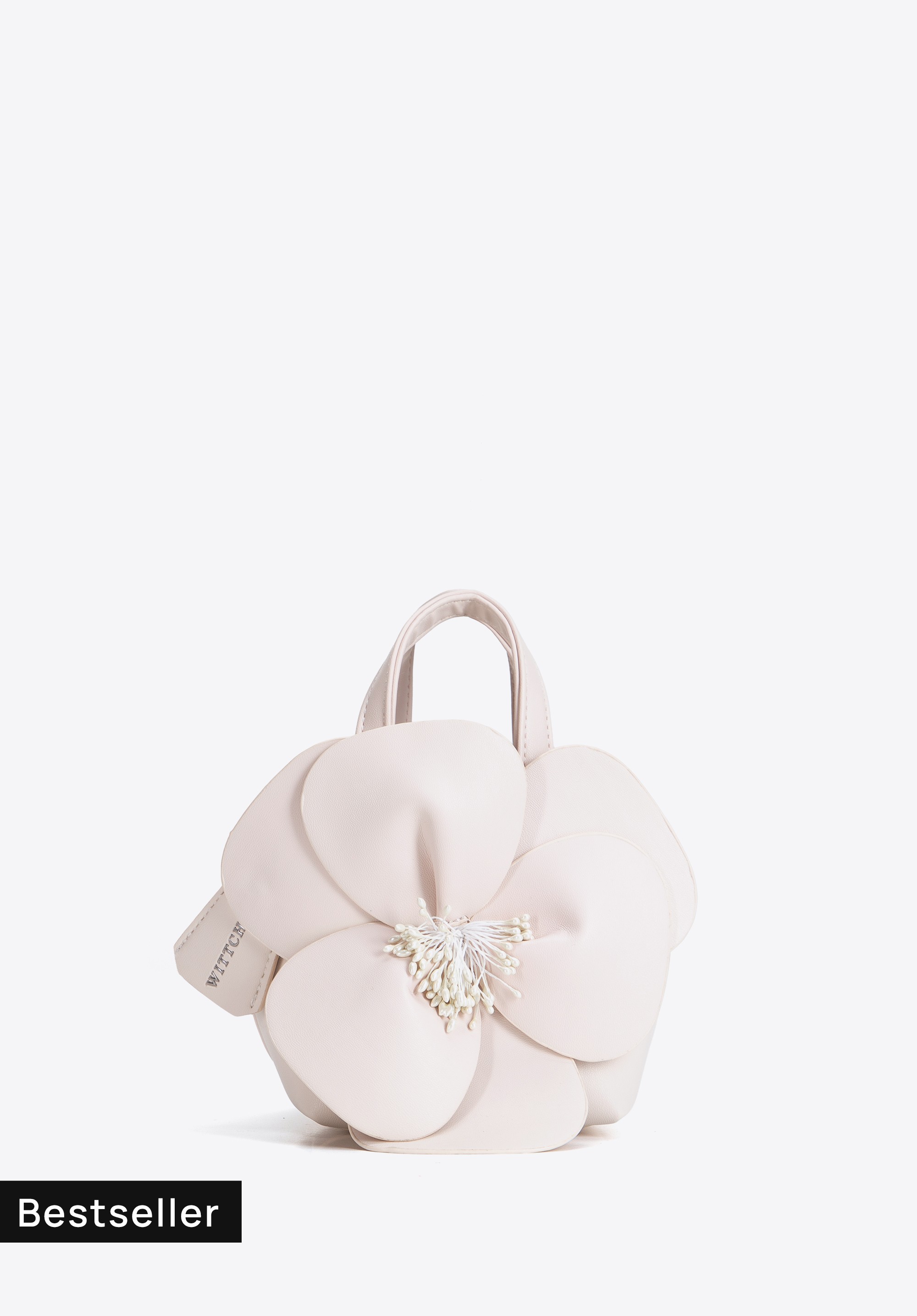 Damen-Tragetasche mit Blumenapplikation, ecru, 103-4Y-518-0, Bild 1