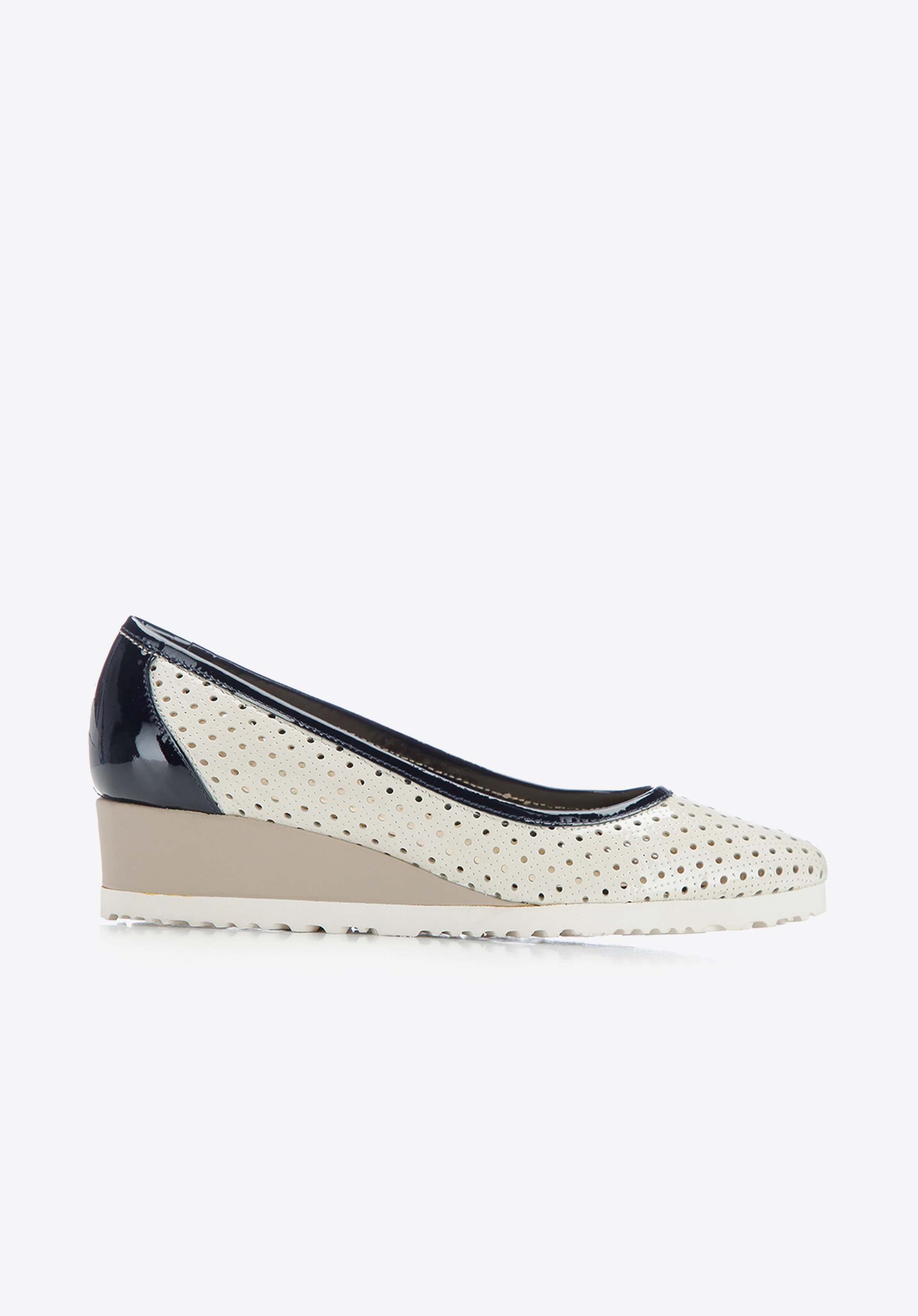 Frauen Schuhe, ecru, 82-D-108-0-39, Bild 1