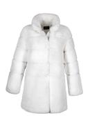 Női műszőrme kabát, ekrü, 97-9W-000-1-XL, Fénykép 30